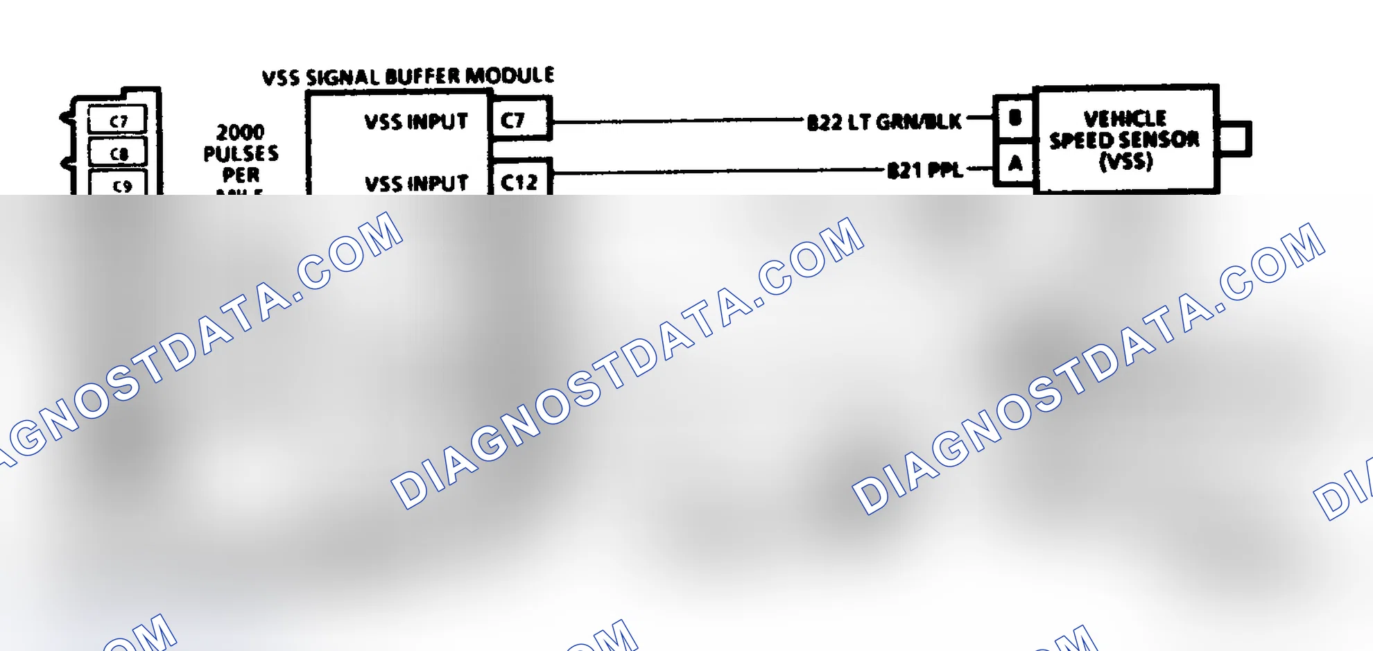 Scheme 17: Code 24, Schematic ("P" Series M/T) Vehicle Speed Sensor