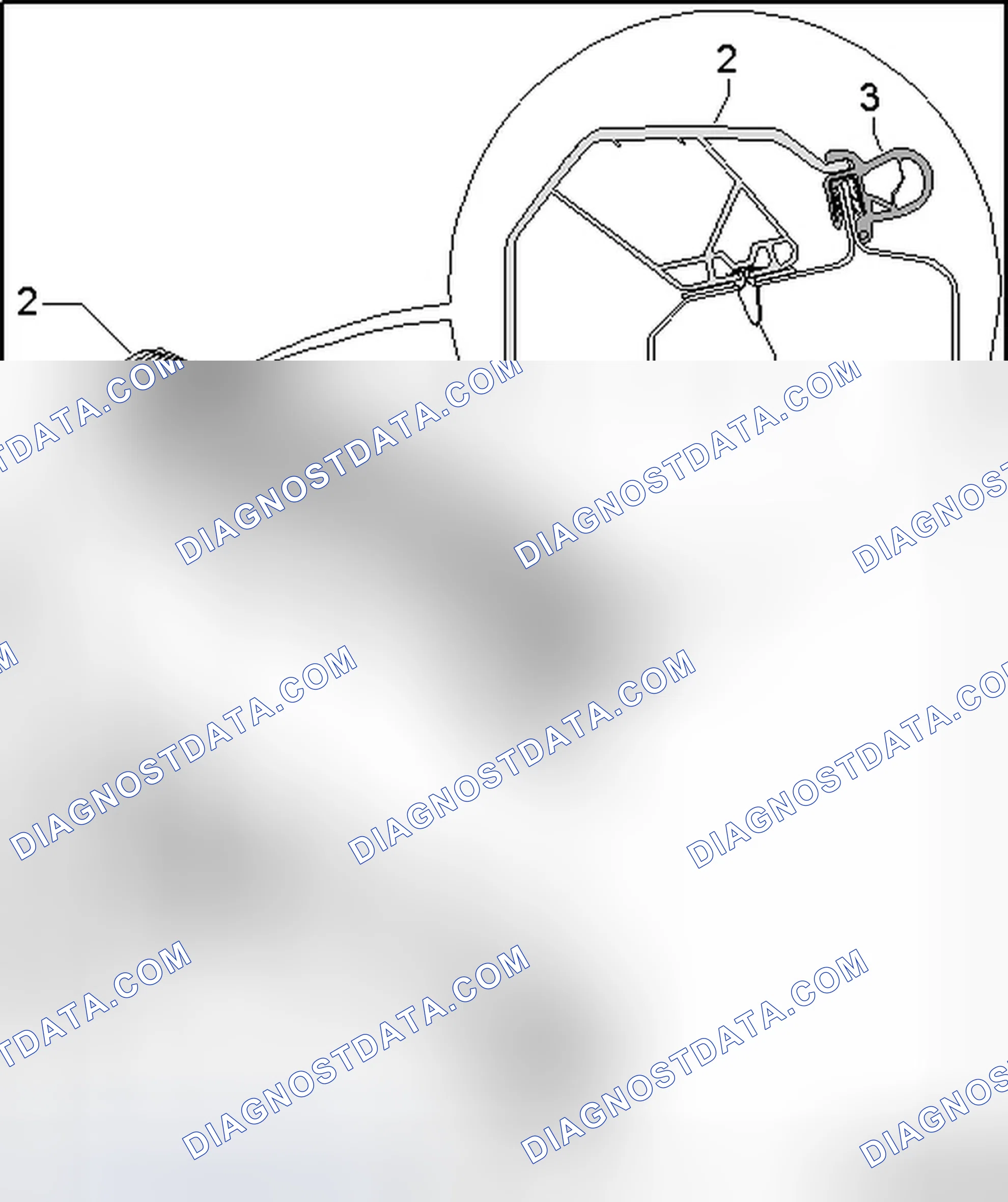Scheme 20: REAR CROSS PANEL TRIM COMPONENT OVERVIEW, AWD