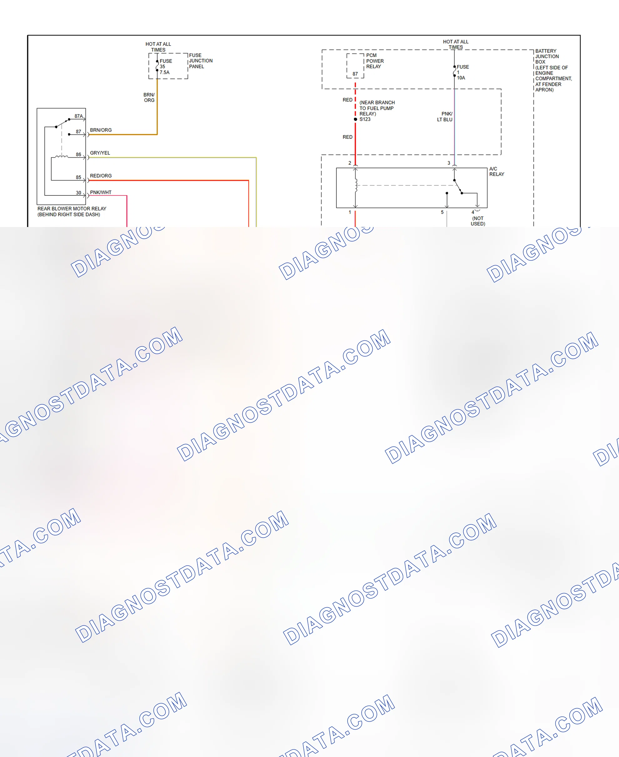 Scheme 3: Automatic A/C-Heater System Wiring Diagram (Explorer & Mountaineer - 2 Of 2)