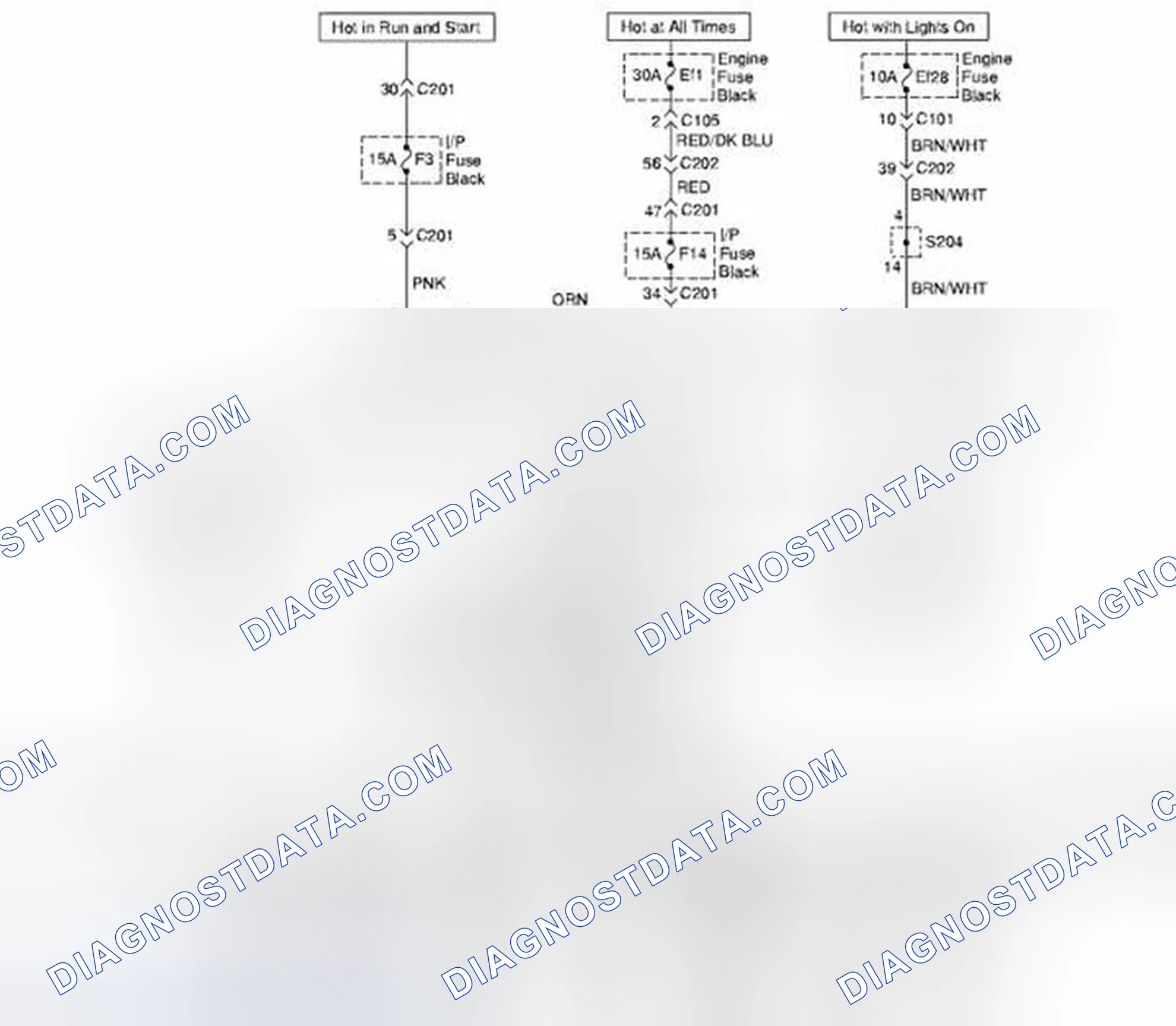 Scheme 19: Turn and Hazard Lamps Circuit Diagram (For HATCHBACK Model, CANADA ONLY)