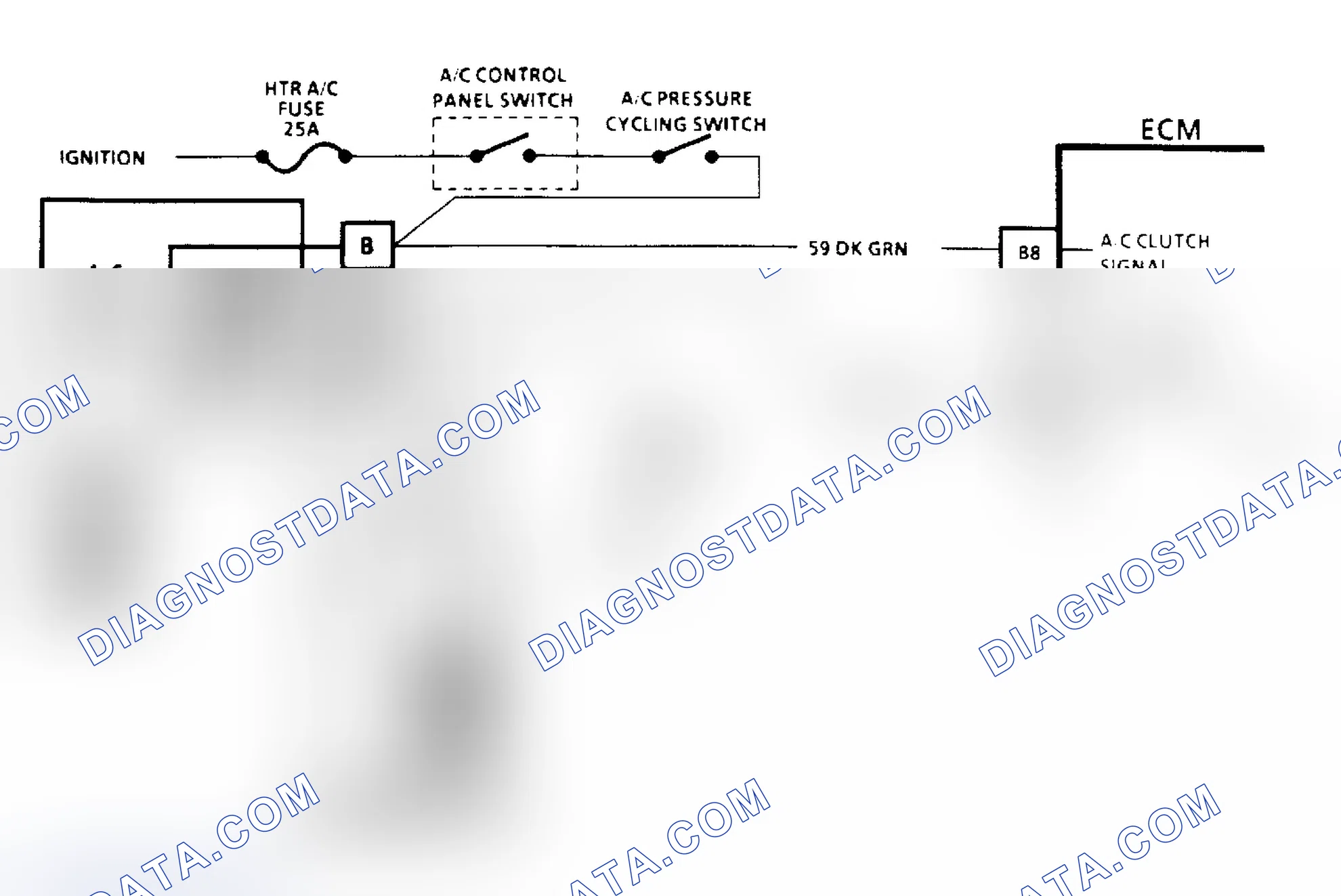 Scheme 157: A/C Clutch Control Diagnosis Schematic (2.8L)