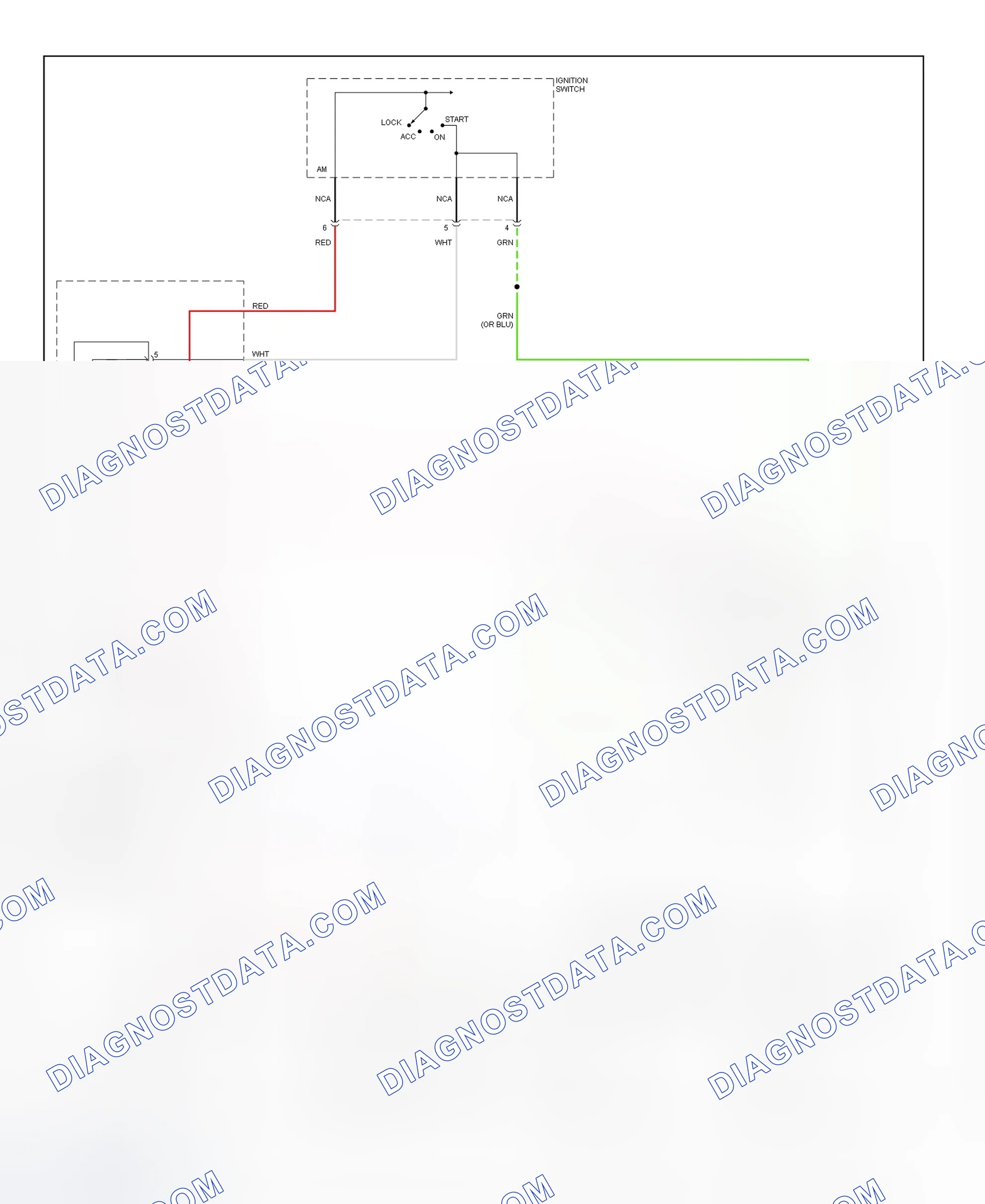 Scheme 1: Starting System Wiring Diagram (Accent)