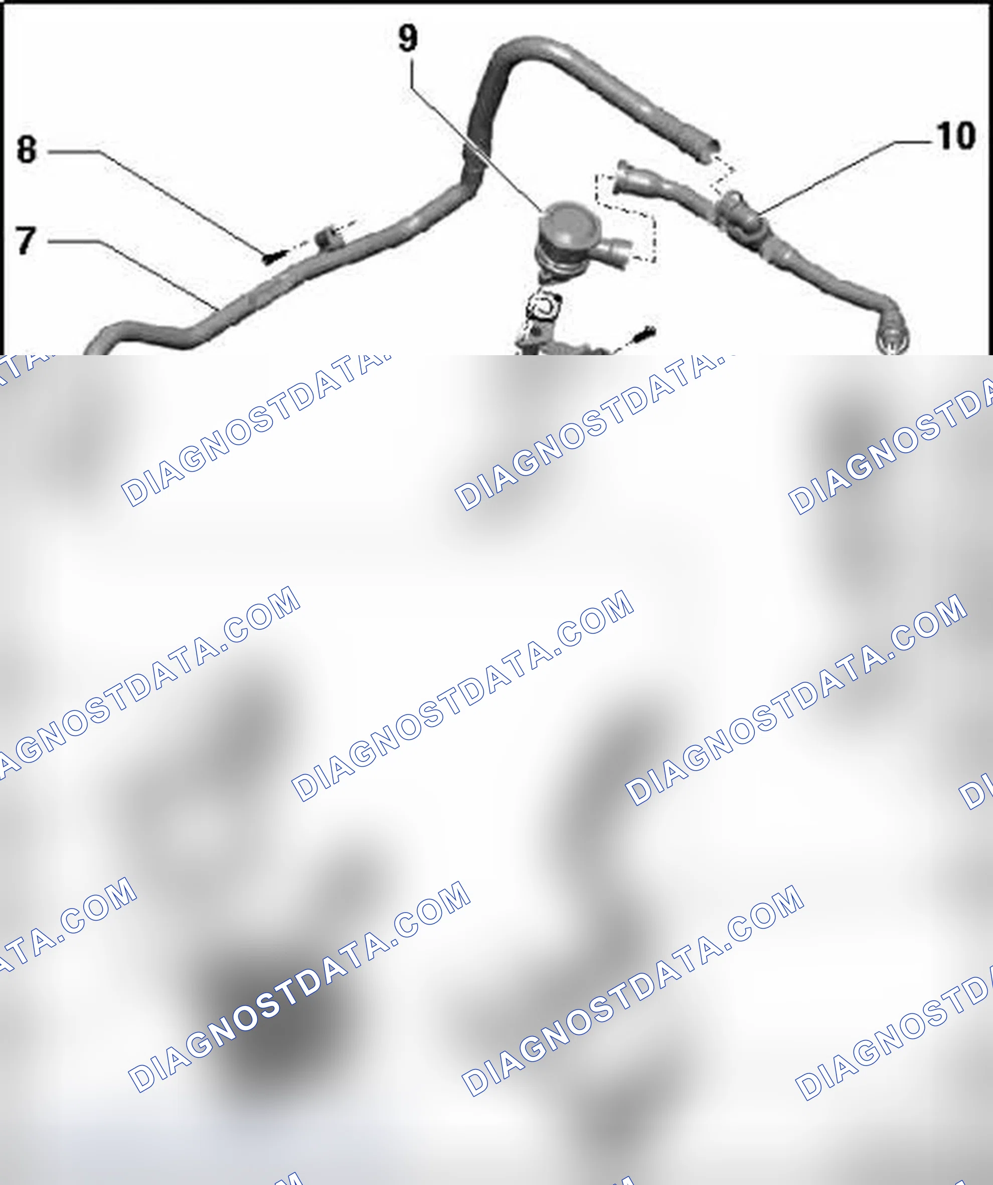 Scheme 697: Secondary air injection (AIR) system, assembly overview