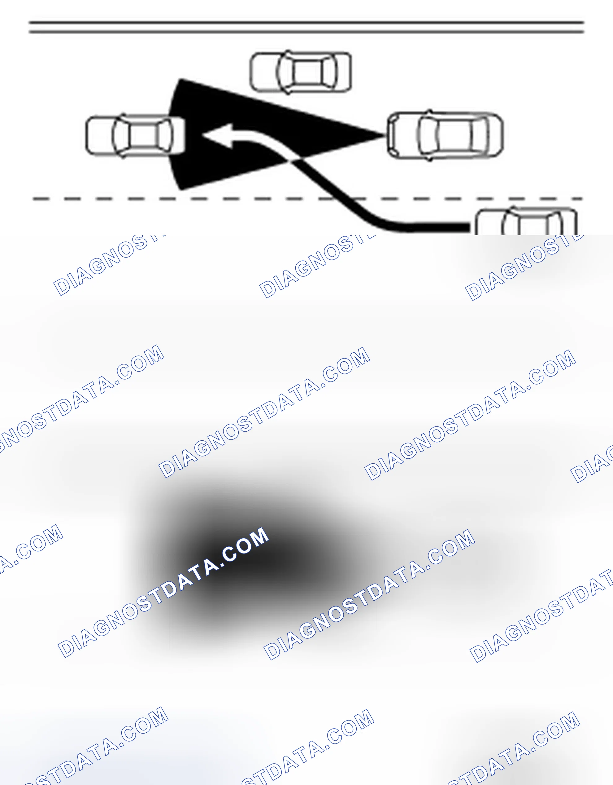 Scheme 47: PRECAUTIONS FOR DISTANCE CONTROL ASSIST (DCA) SYSTEM