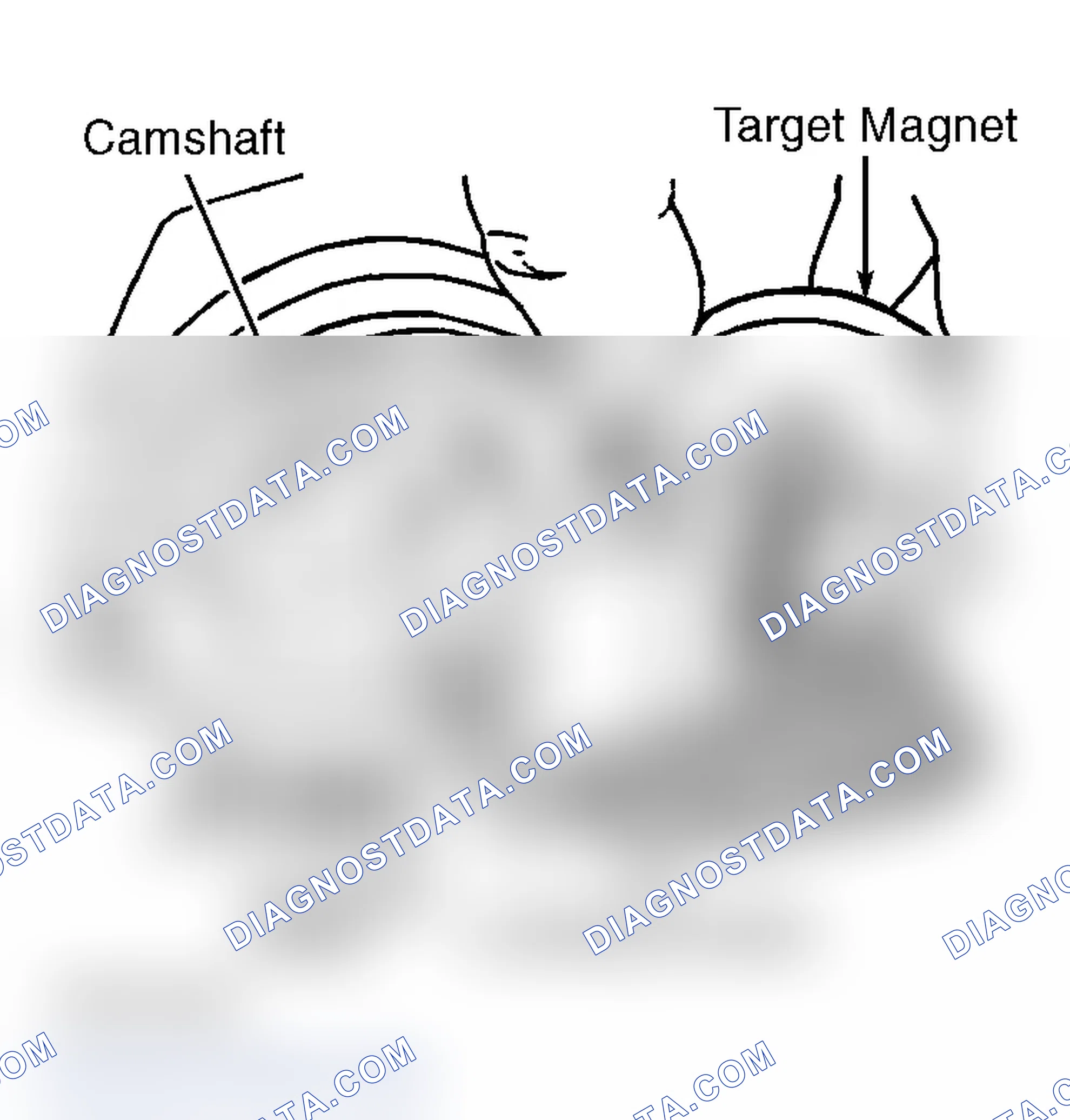 Scheme 25: Locating Camshaft, Target Magnet & Locating Dowels