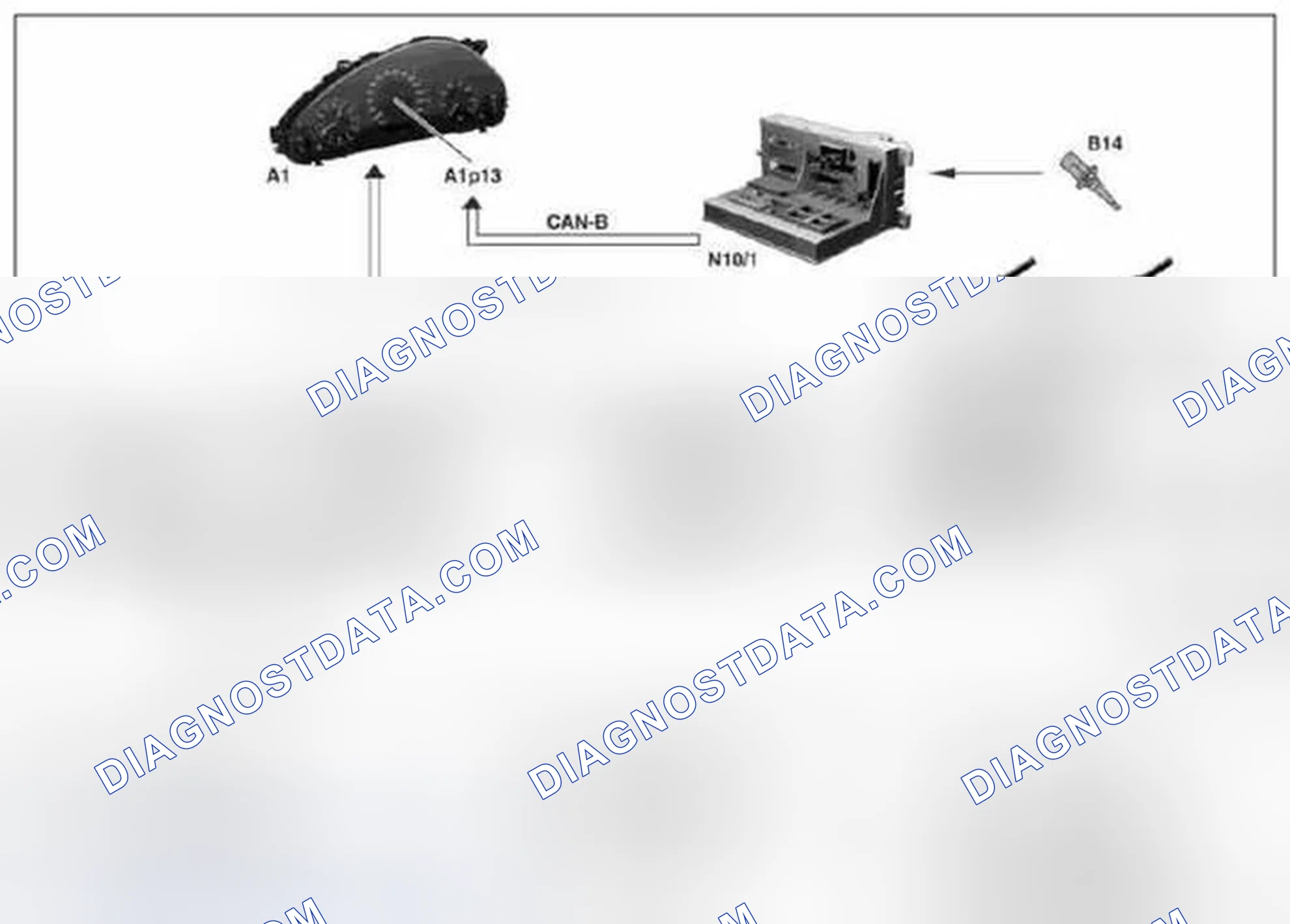 Scheme 133: Display outside temperature, function - GF54.30-P-3019T