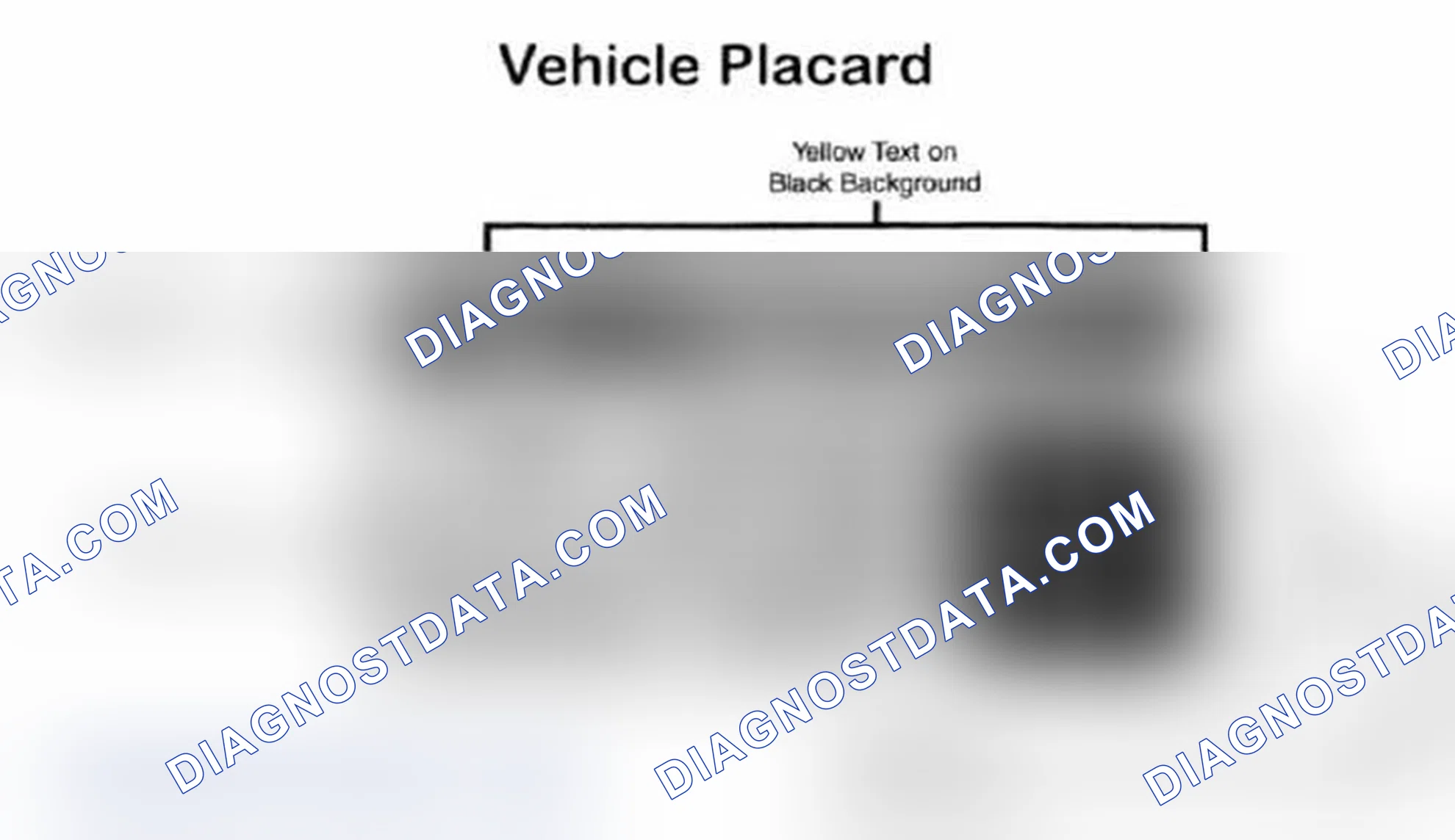 Scheme 28: Vehicle Tire Placard - Typical