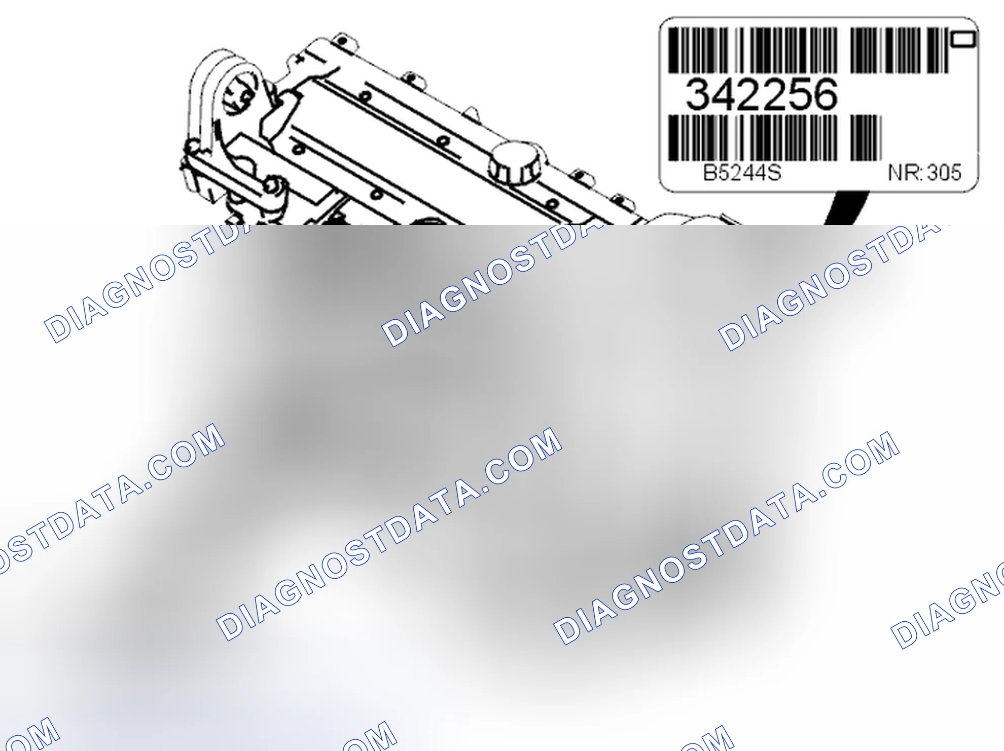 Scheme 261: Engine manufacture number, engine serial number and type