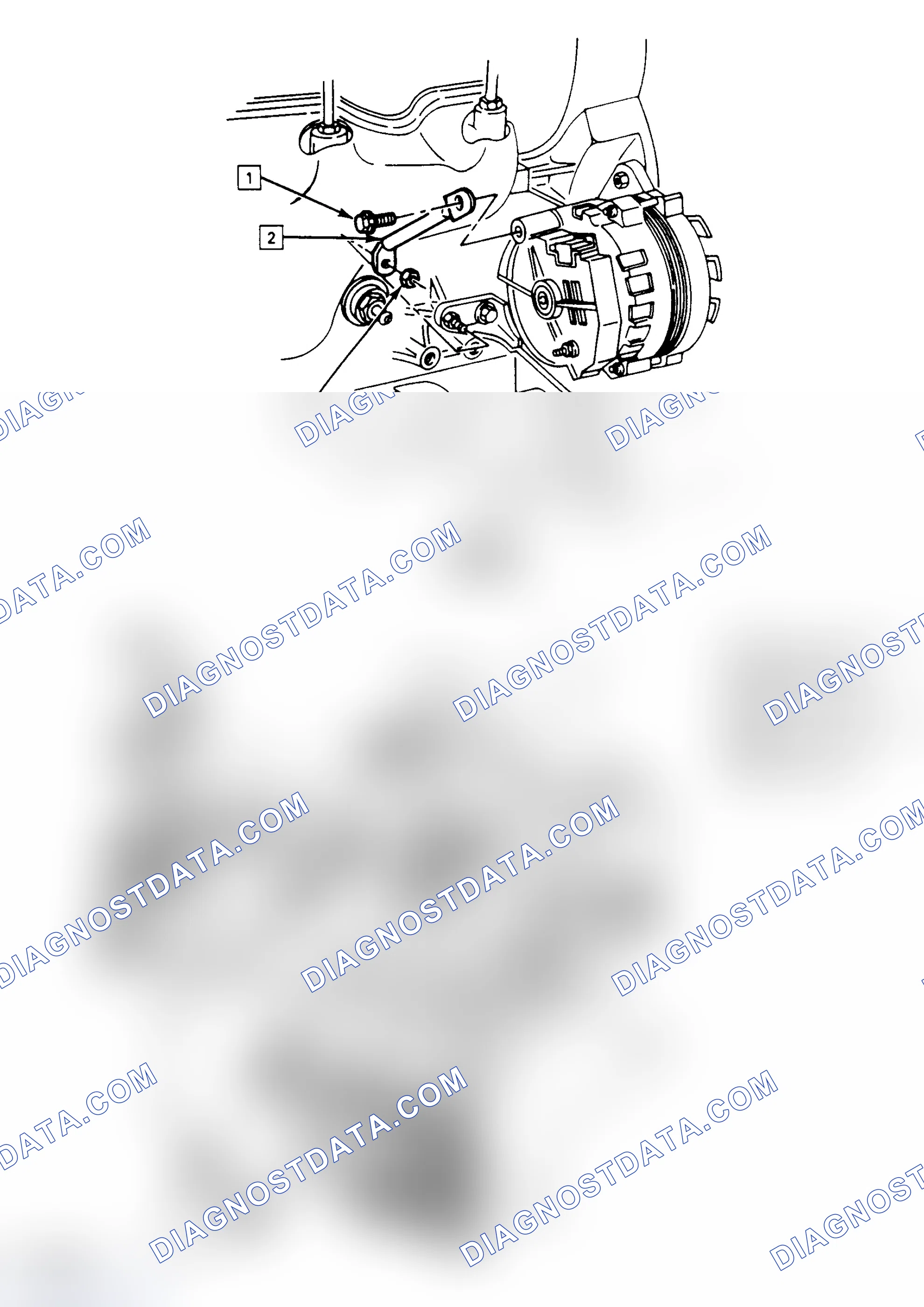 Scheme 6: Alternator Mounting (3.4L A/T & M/T)