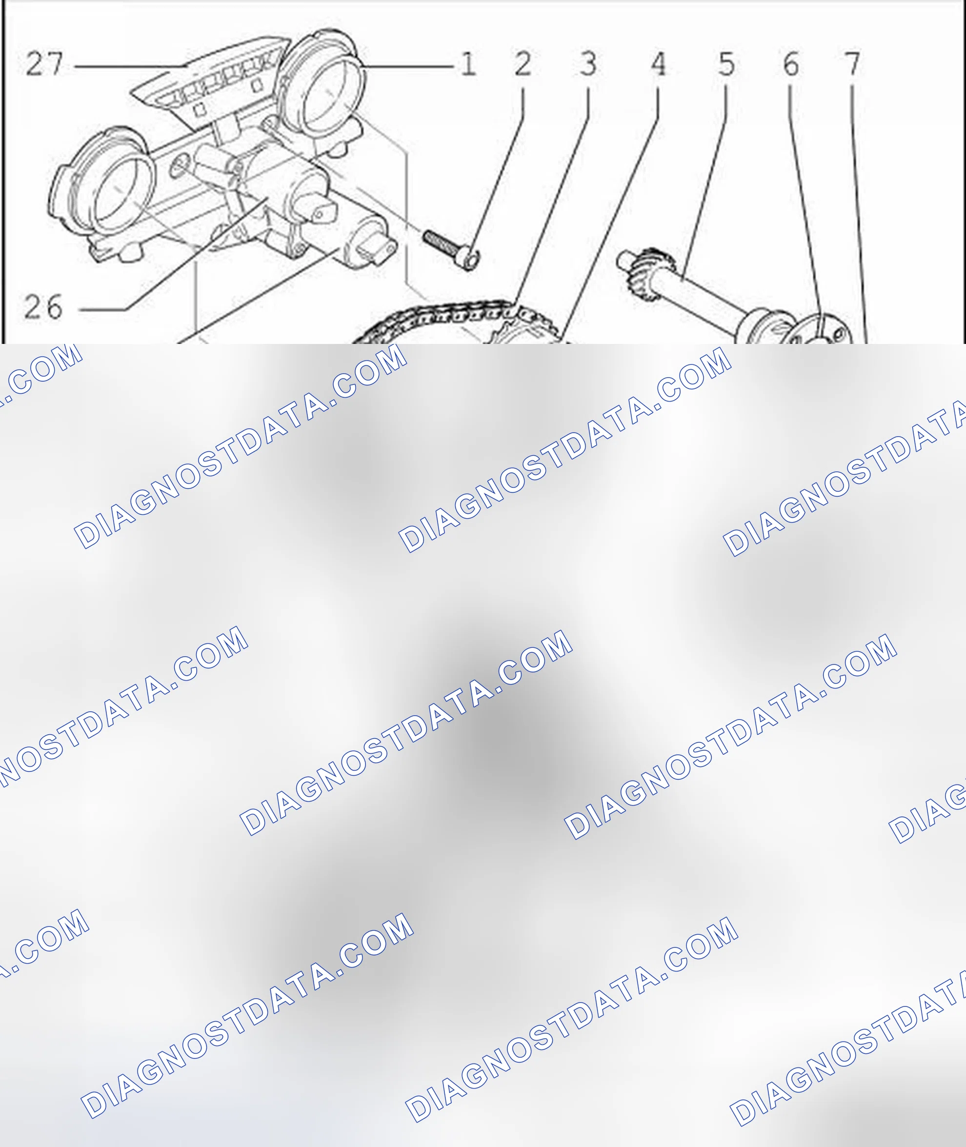 Scheme 8: TIMING CHAIN COMPONENT OVERVIEW
