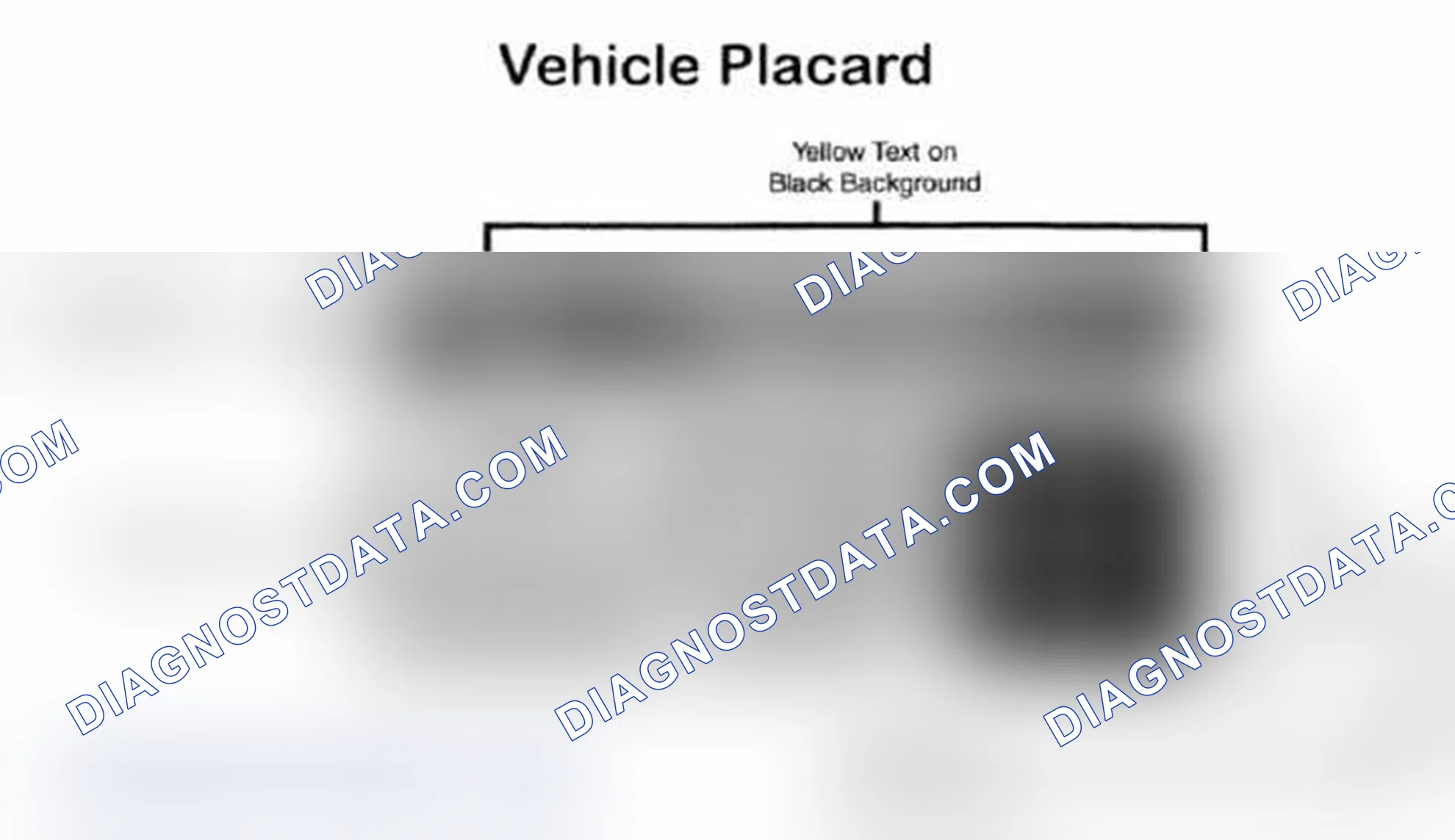 Scheme 28: Vehicle Tire Placard - Typical