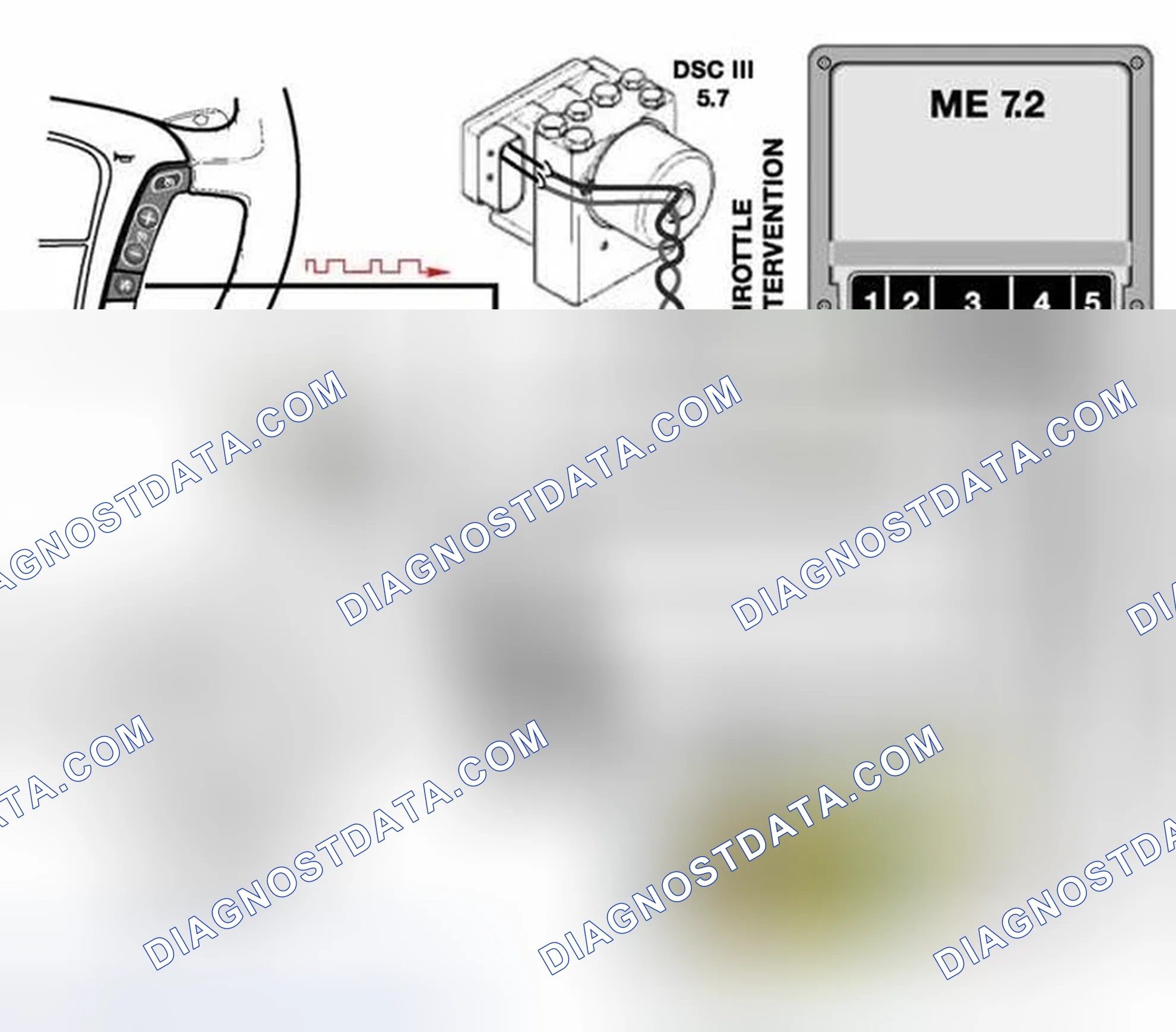 Scheme 332: Integral Electric Throttle System (EML) Diagram