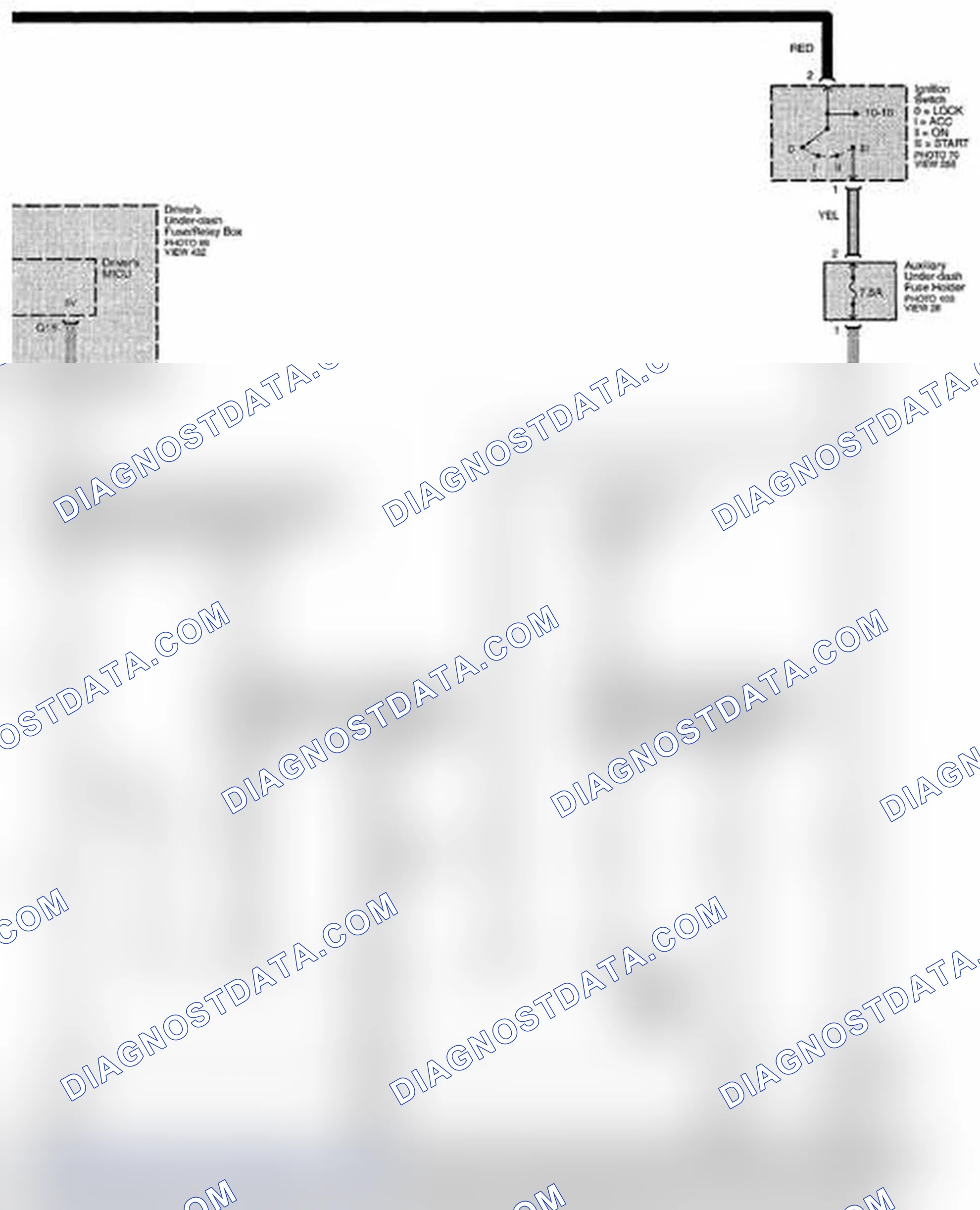 Scheme 123: Starting System Circuit Diagram - Without Keyless Access (Page 21-1)