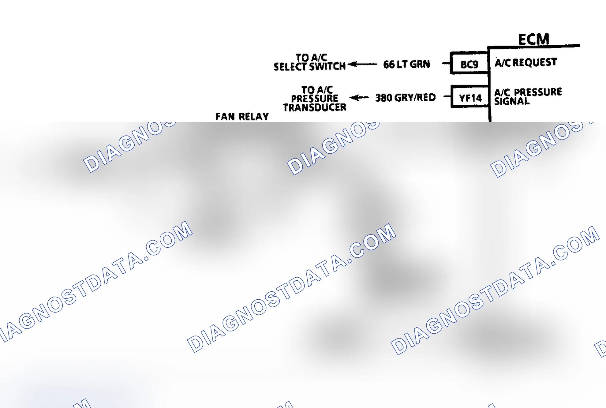Scheme 480: Chart C12C, Schematic, Cooling Fan Always On (3.3L "N" Body)