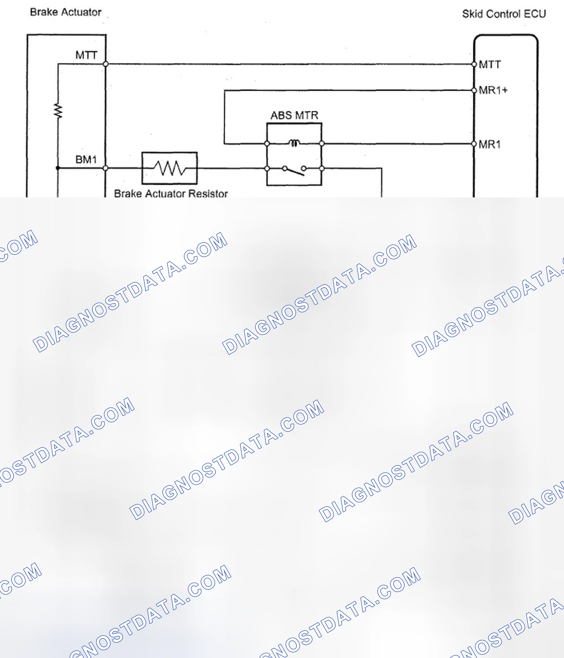 Scheme 16: Brake Actuator And Skid Control ECU - Wiring Diagram