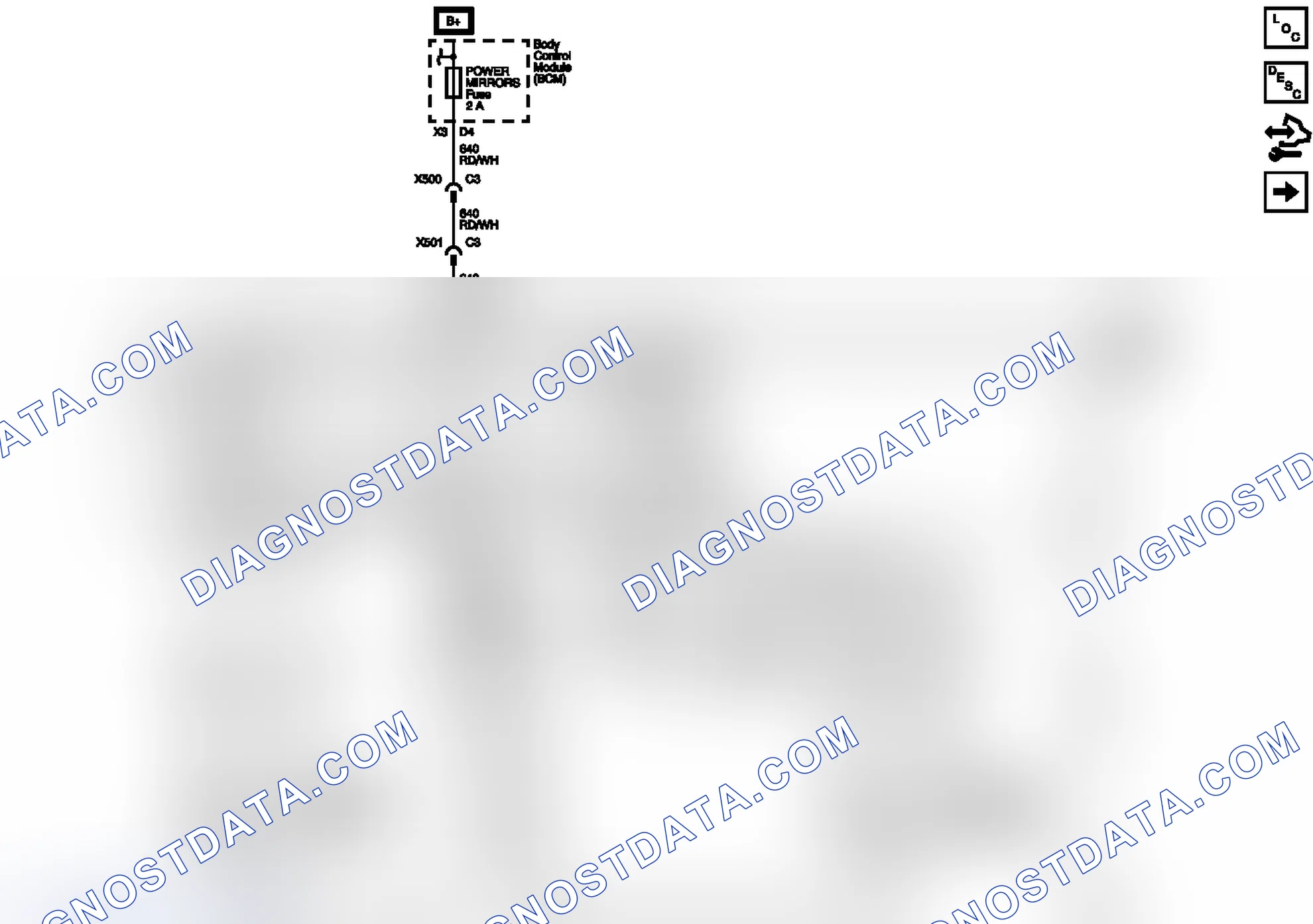 Scheme 2: Power Mirrors Wiring Schematics