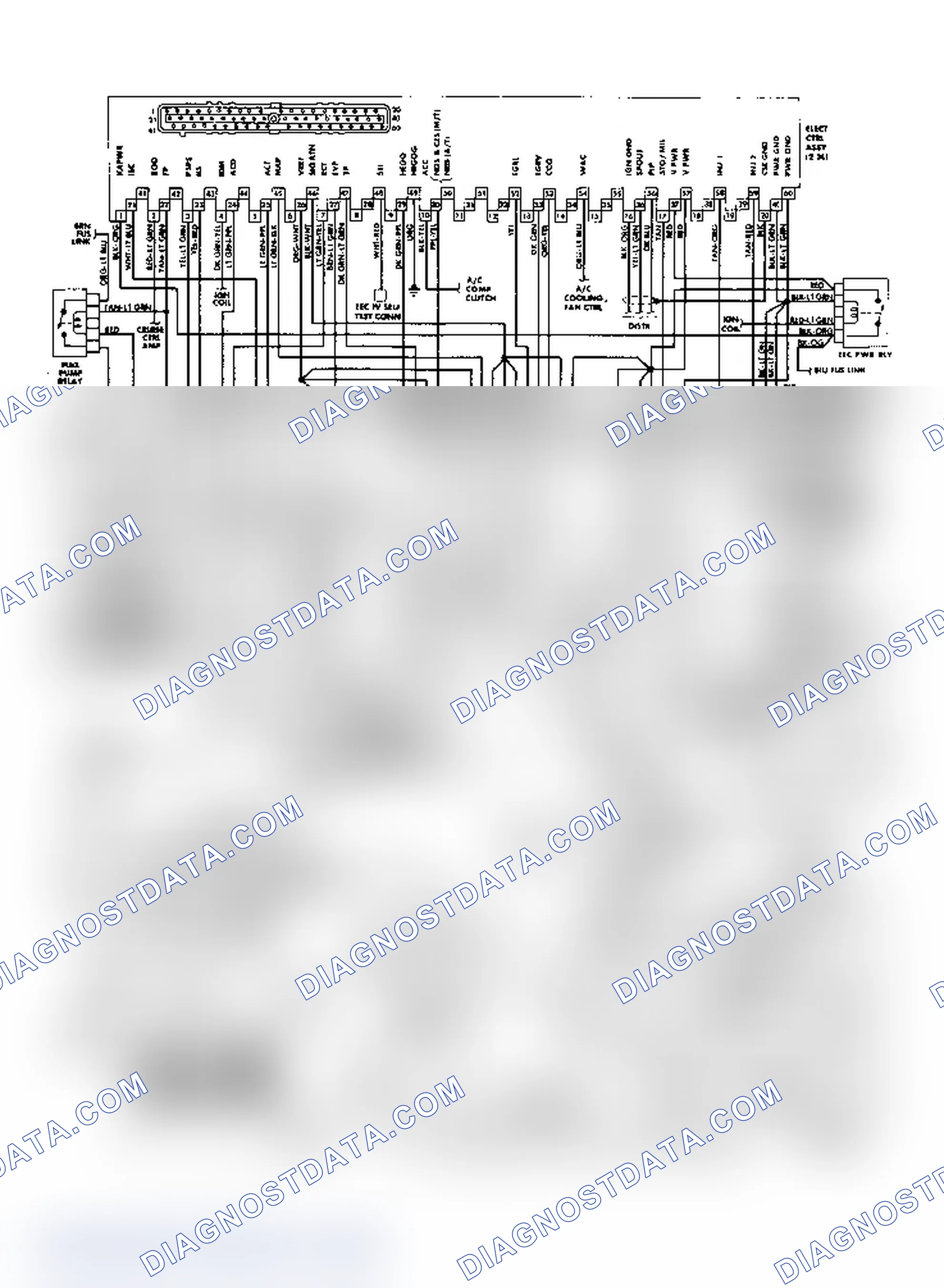 Scheme 63: 2.3L OHC MPFI EEC-IV Wiring Diagram (Mustang)