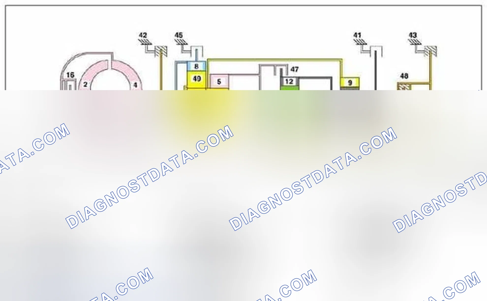 Scheme 236: Power flow in 2nd gear, function - GF27.10-P-3012GZ