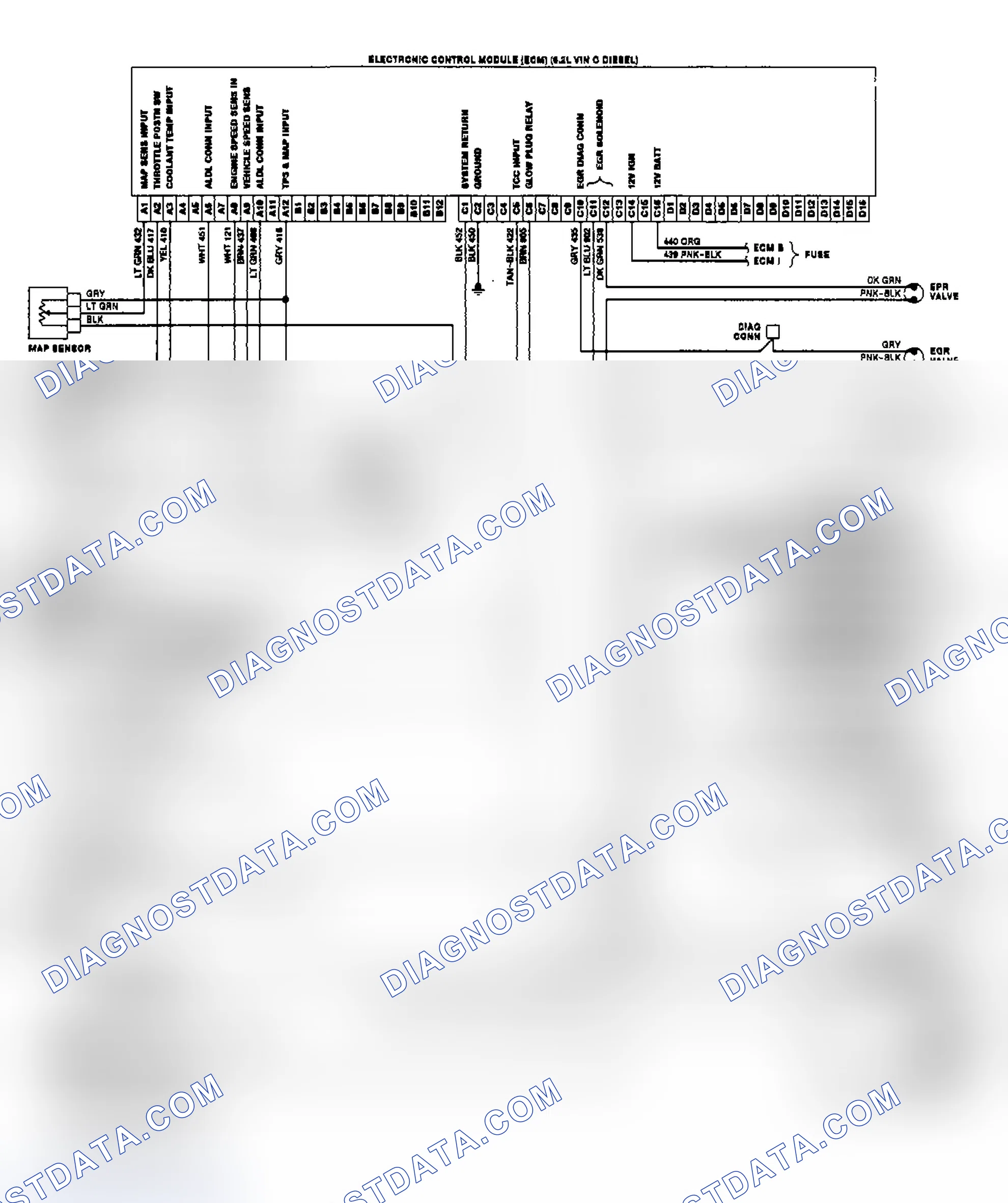 Scheme 6: "G" Series 6.2L Diesel Wiring Diagram
