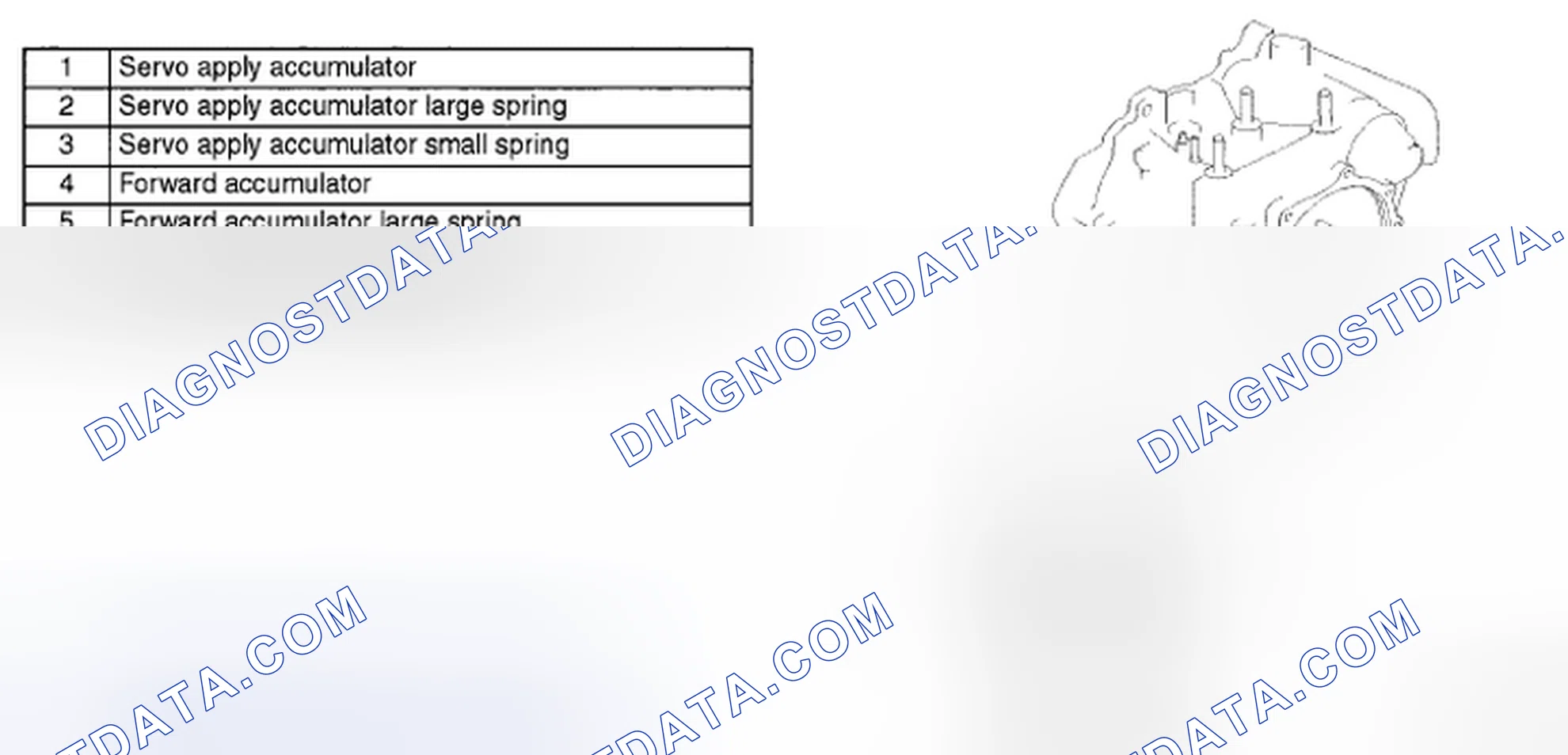 Scheme 967: ACCUMULATORS DISASSEMBLY/ASSEMBLY