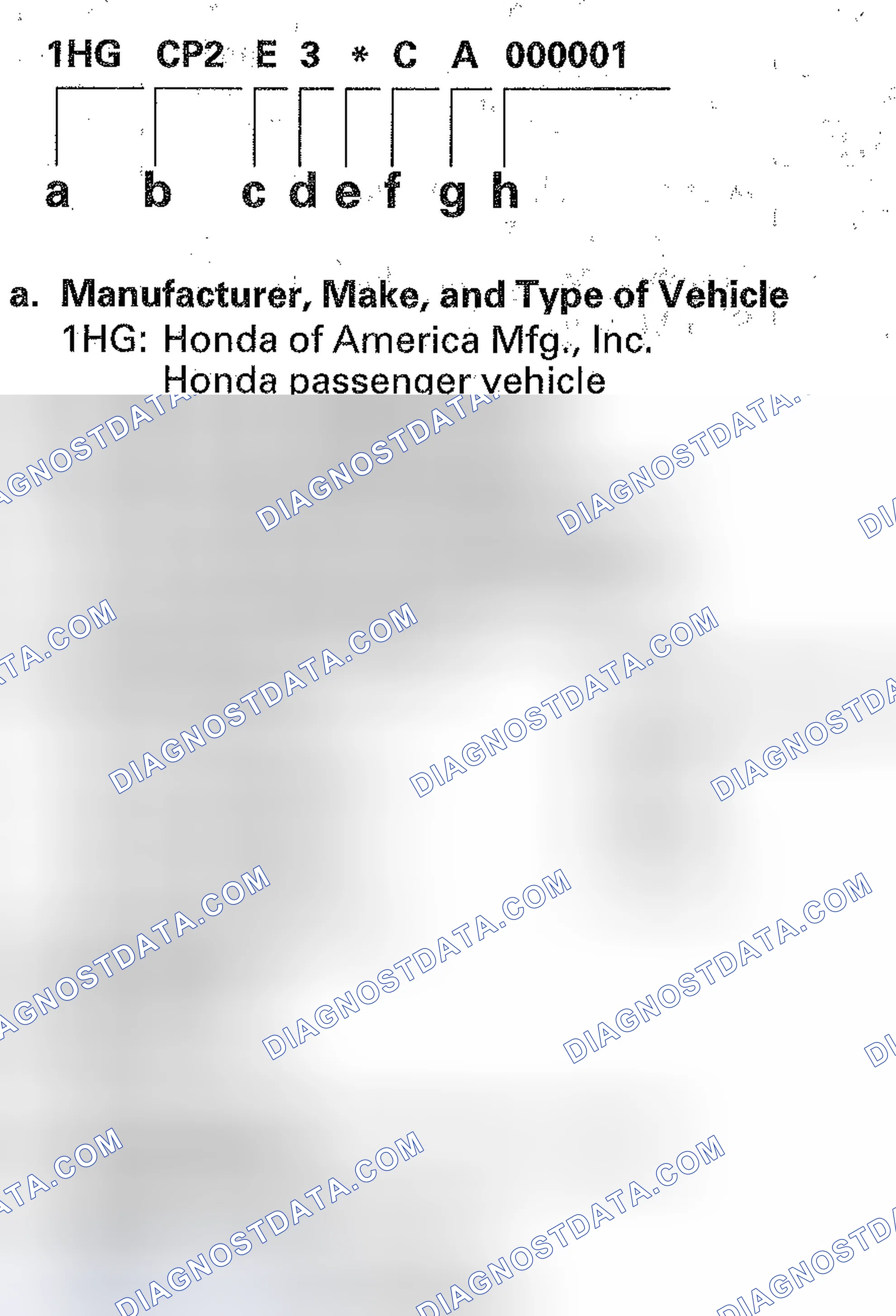 Scheme 107: Identifying Chassis And Paint Codes - '12 4-Door Model