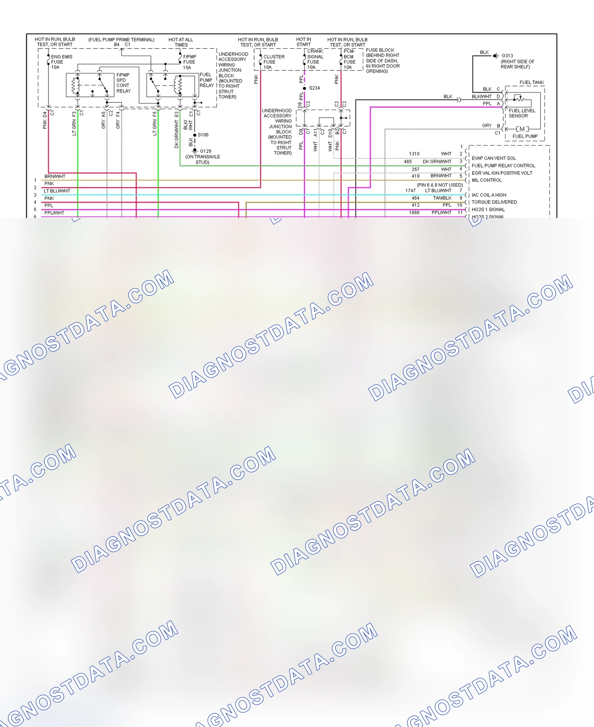 Scheme 158: PCM Wiring Diagram (Regal - 3.8L VIN 1 - 4 Of 4)