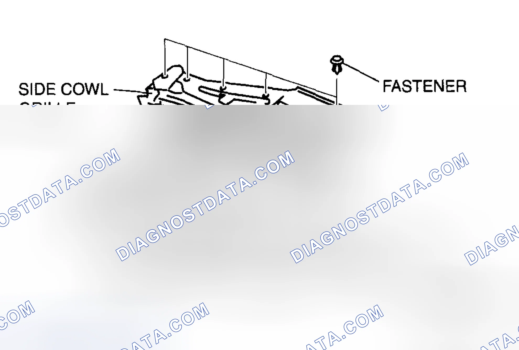 Scheme 3: SIDE COWL GRILLE REMOVAL/INSTALLATION