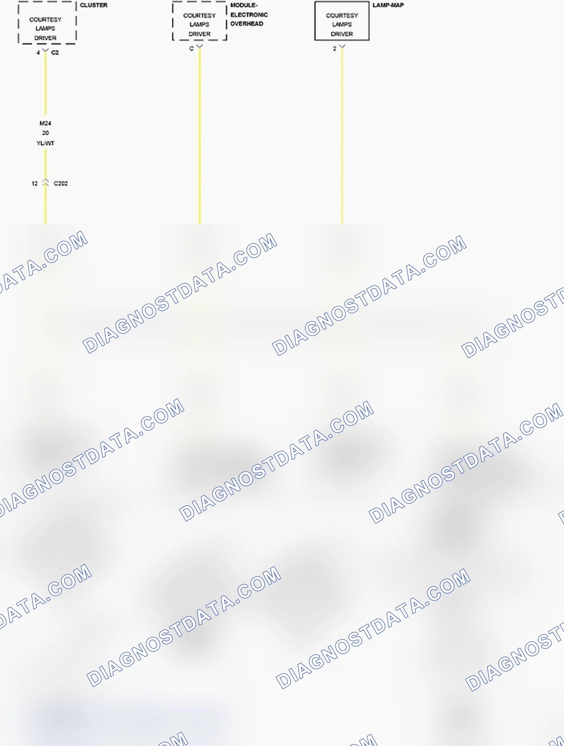 Scheme 57: B161A-COURTESY/DOME LAMP CONTROL CIRCUIT