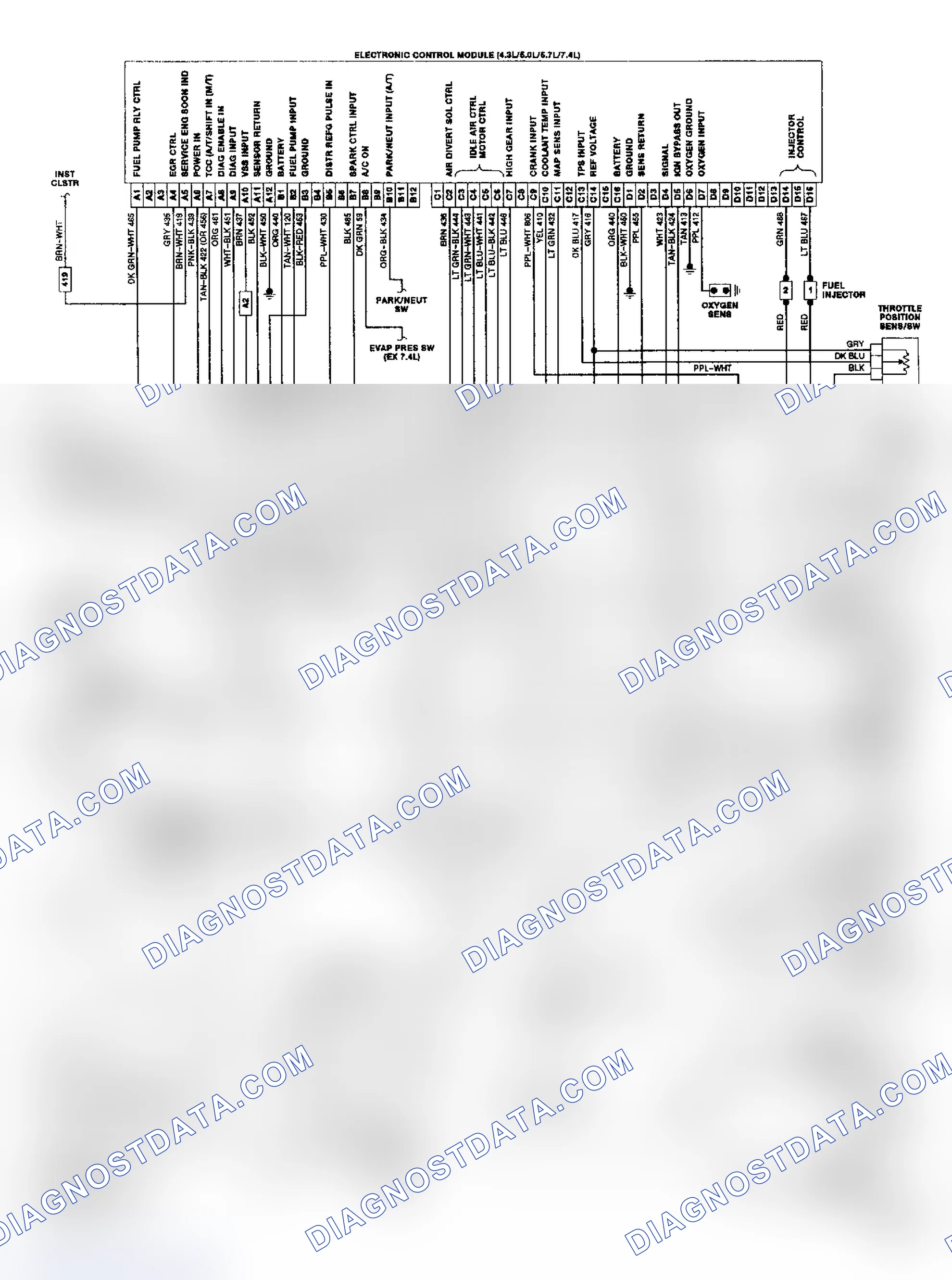 Scheme 18: "G" Series TBI/CCC Wiring Diagram