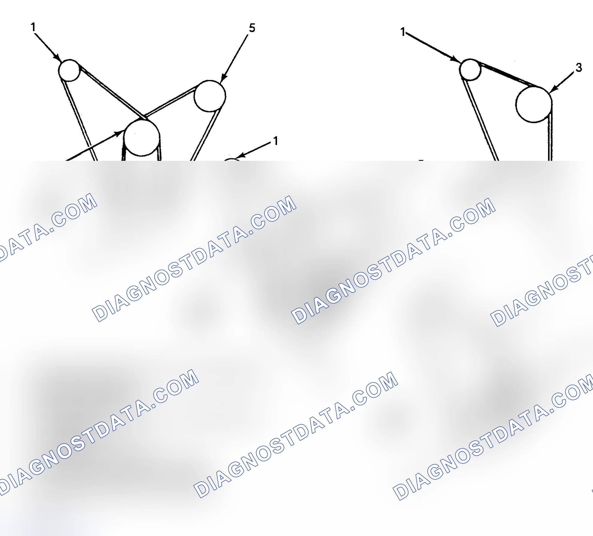 Scheme 1: DRIVE BELT ROUTING (2.5L)