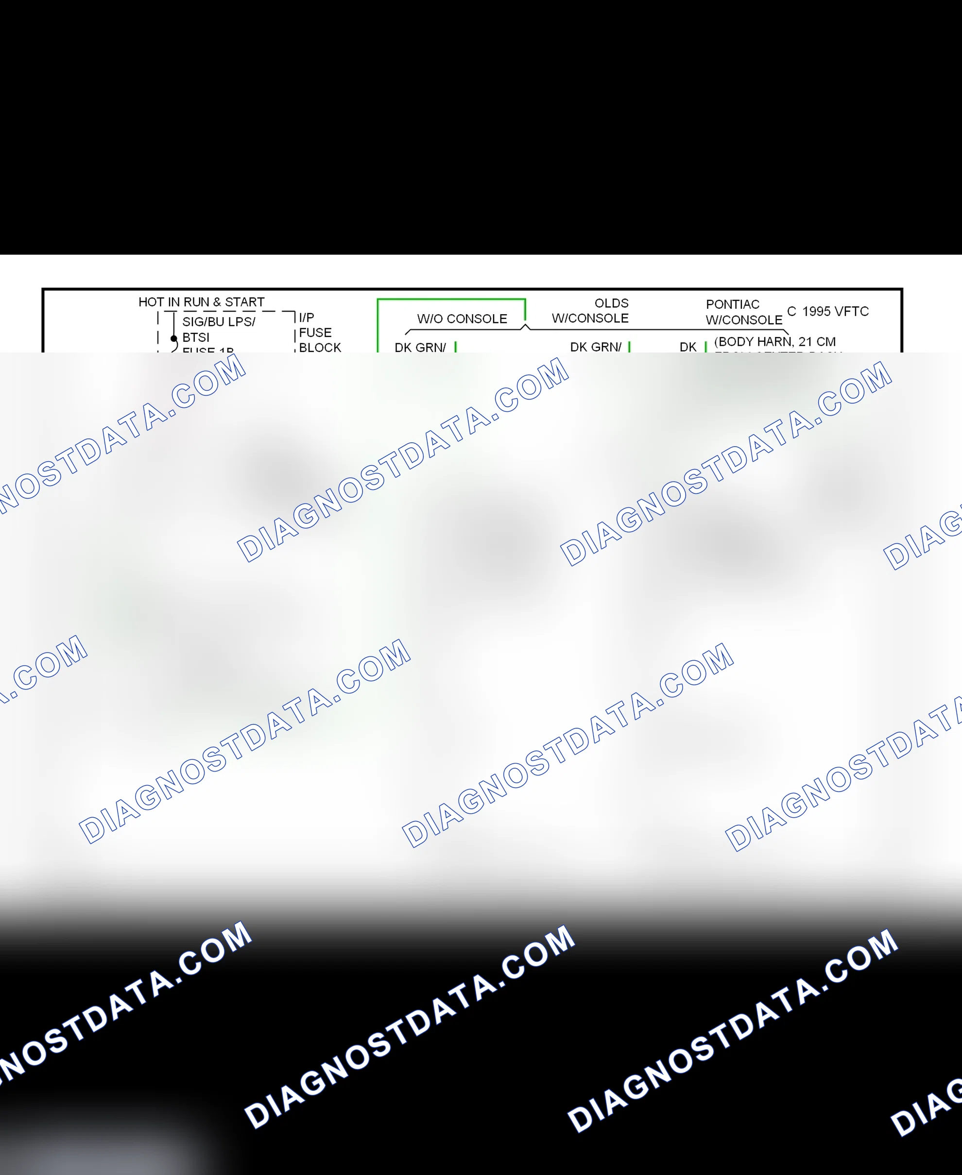 Fig. 26: Shift Interlock System Wiring Diagram (1999 Bonneville, Eighty Eight, LeSabre & LSS)