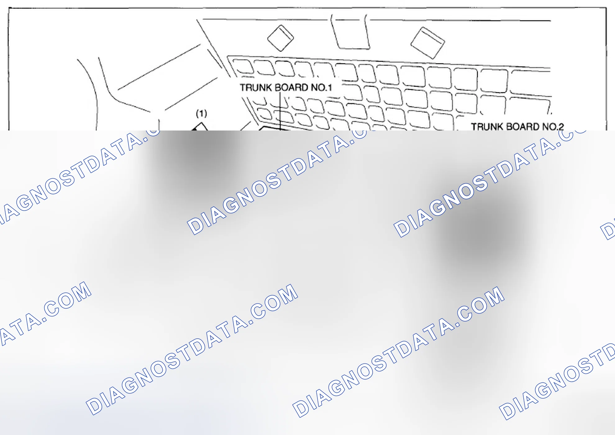 Scheme 155: TRUNK BOARD REMOVAL/INSTALLATION
