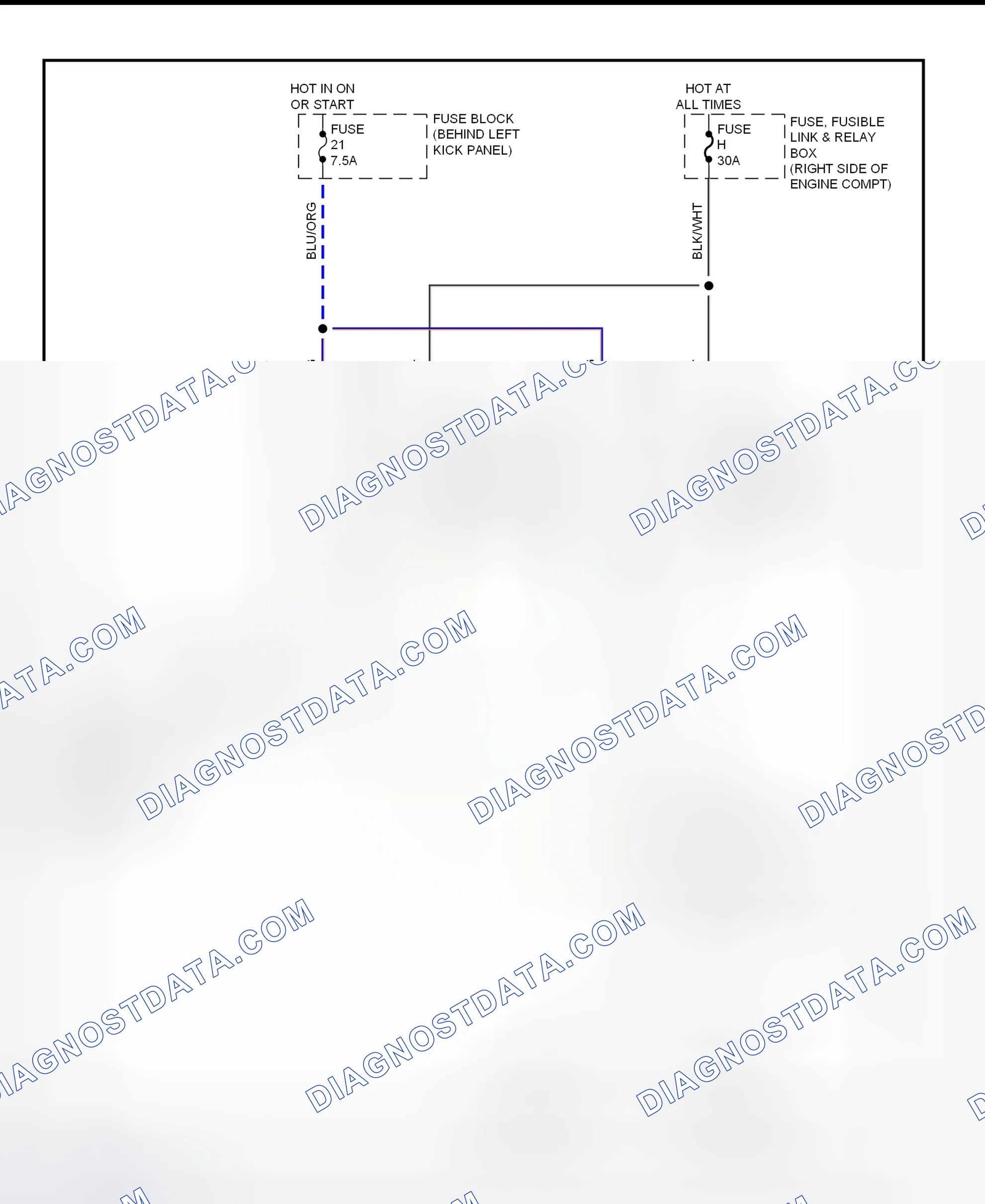 Scheme 6: Electric Cooling Fan Schematic (1995-96 240SX)
