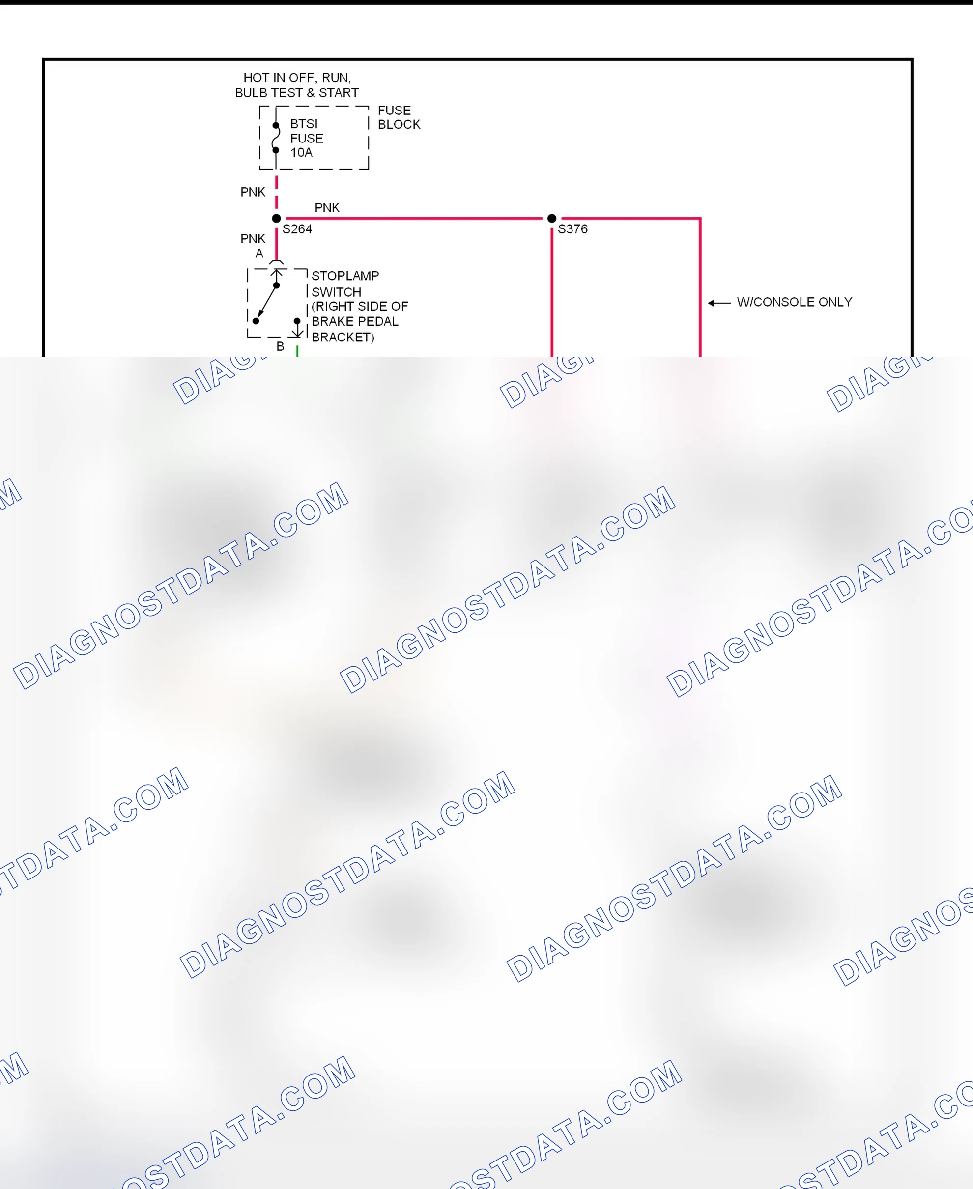 Fig. 34: Shift Interlock System Wiring Diagram (1999 Grand Prix)