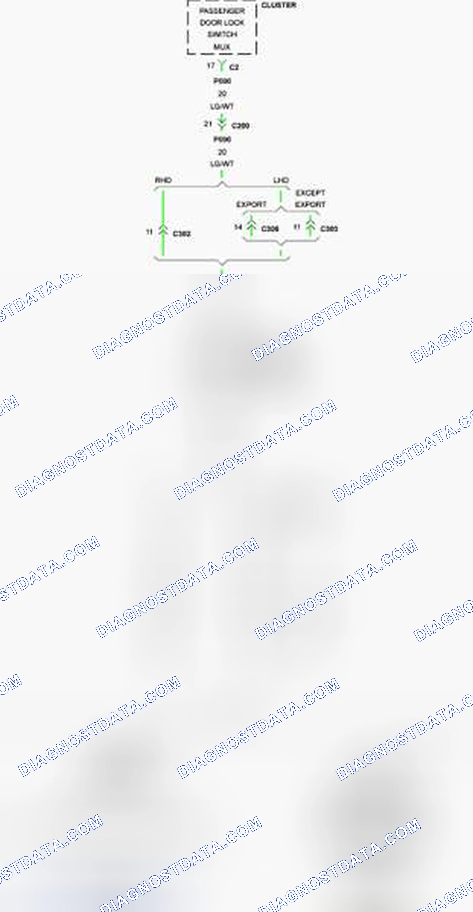 Scheme 31: B1935-PASSENGER DOOR LOCK/UNLOCK SWITCH CIRCUIT STUCK