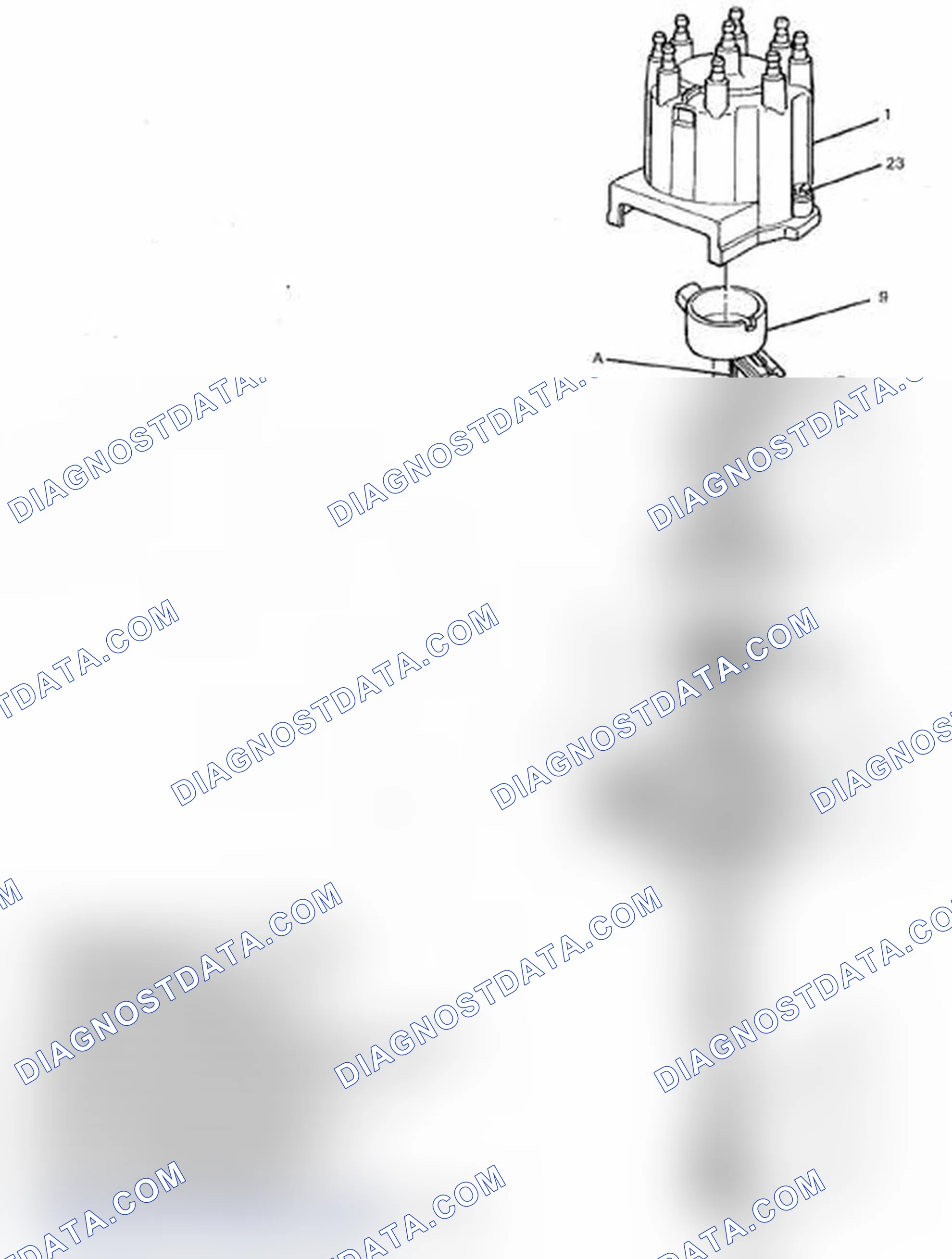 Scheme 6: Exploded View Of Distributor Assembly