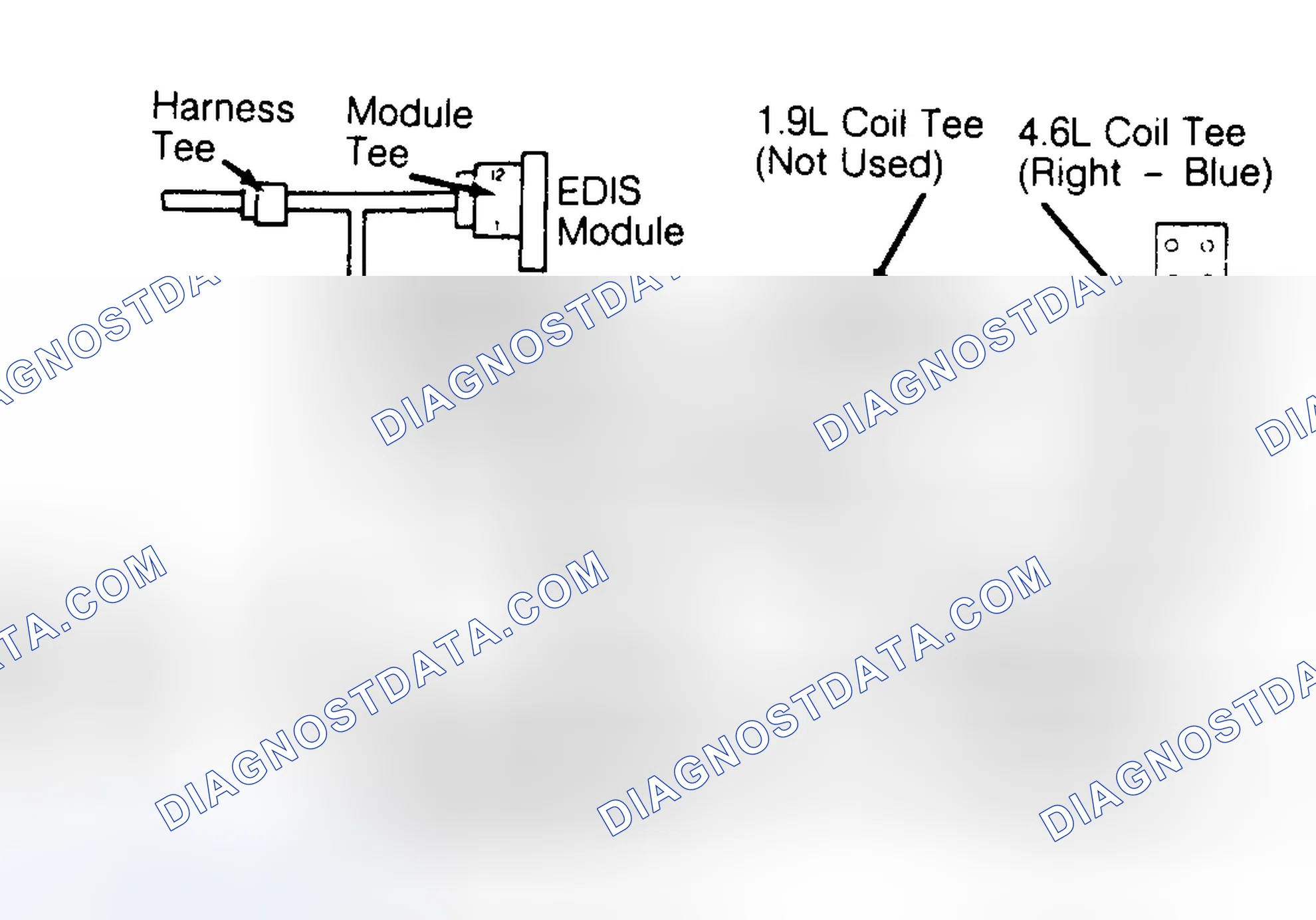 Scheme 173: EDIS Diagnostic Cable Diagram (4.6L)