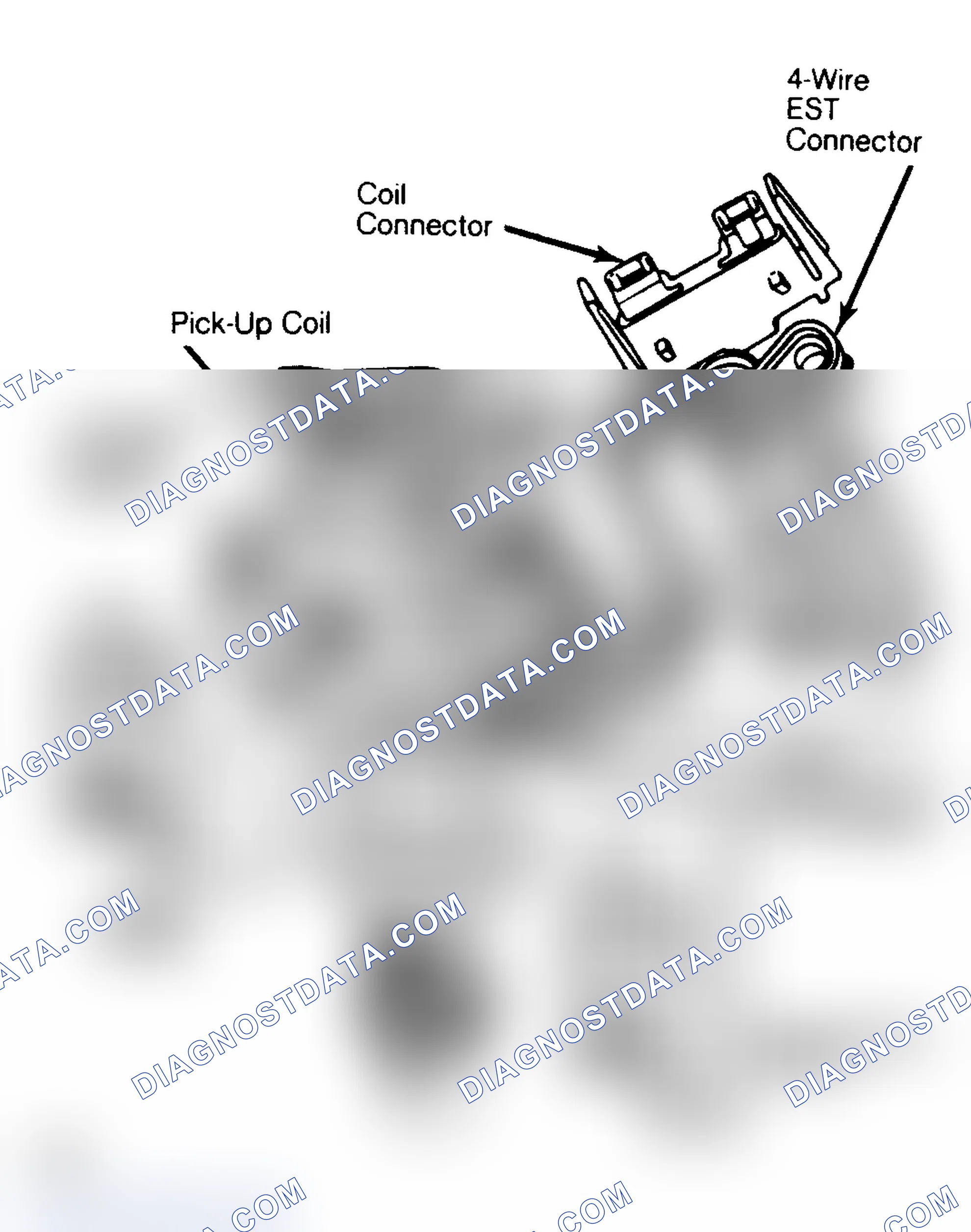 Scheme 22: Distributor Pick-Up Coil Short & Resistance Checks. Notice ohmmeter test points.