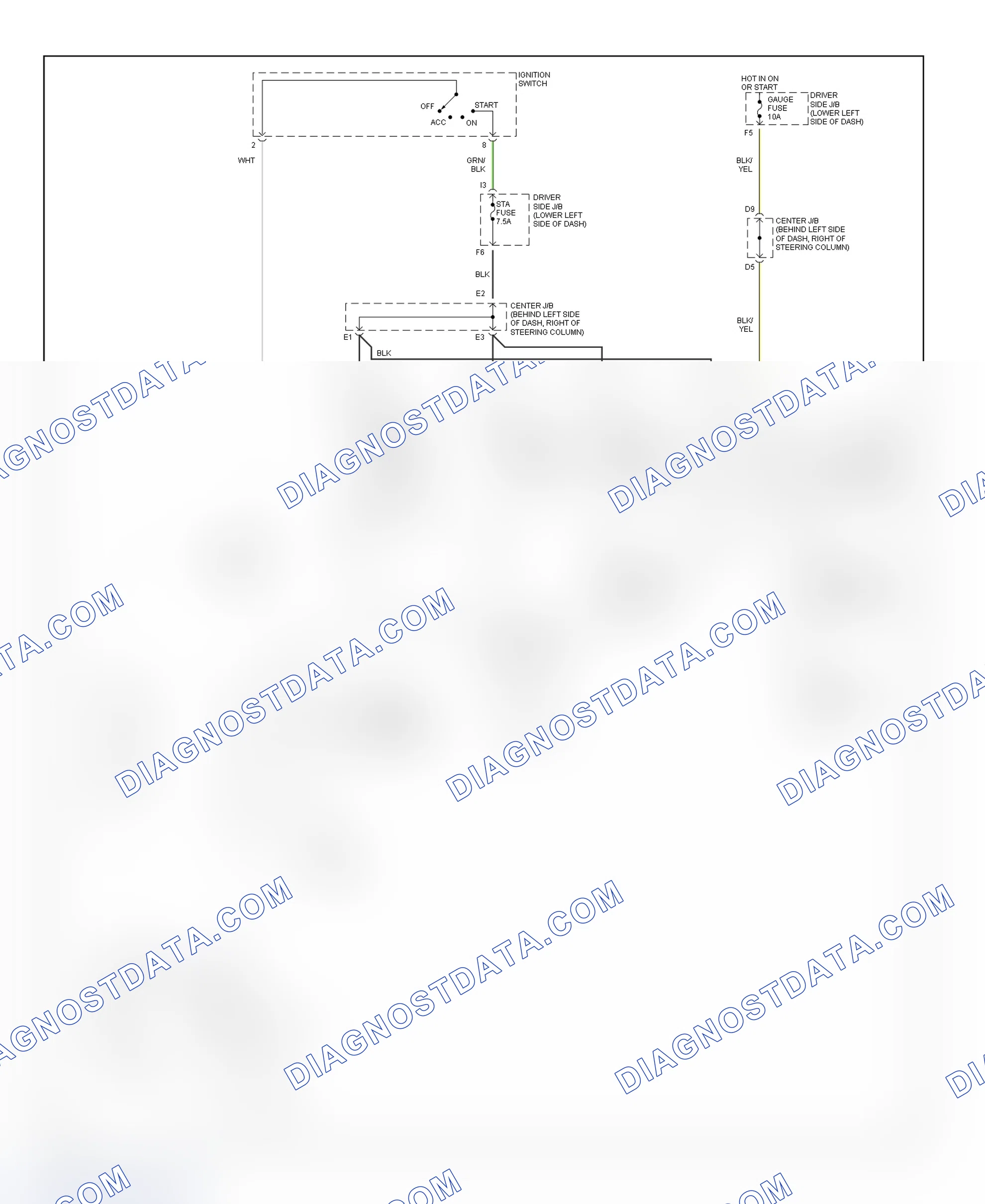 Fig. 32: Starting System Wiring Diagram (4Runner)