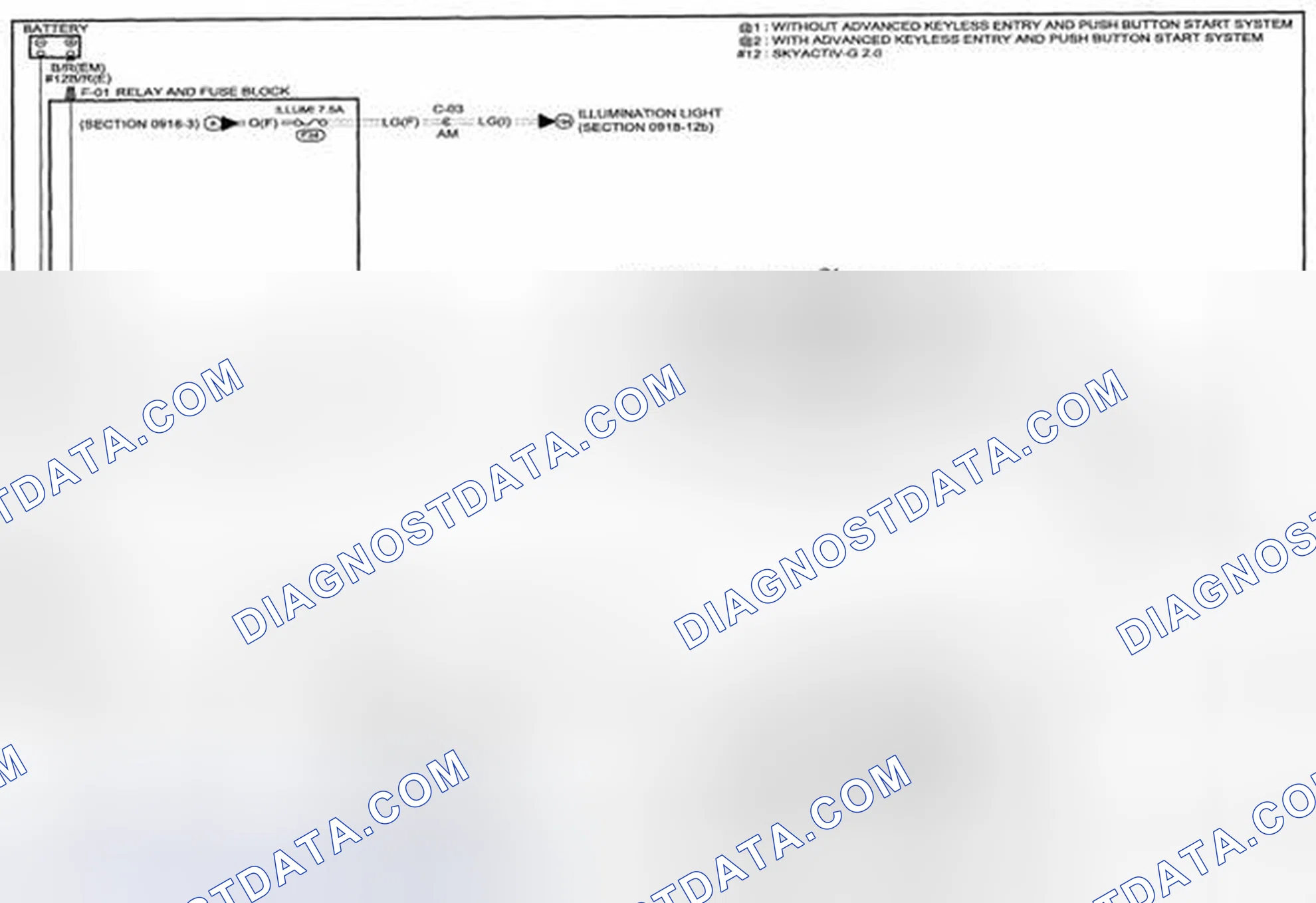 Scheme 324: Illumination Light Wiring Diagram - 0918-12a (1 Of 2)