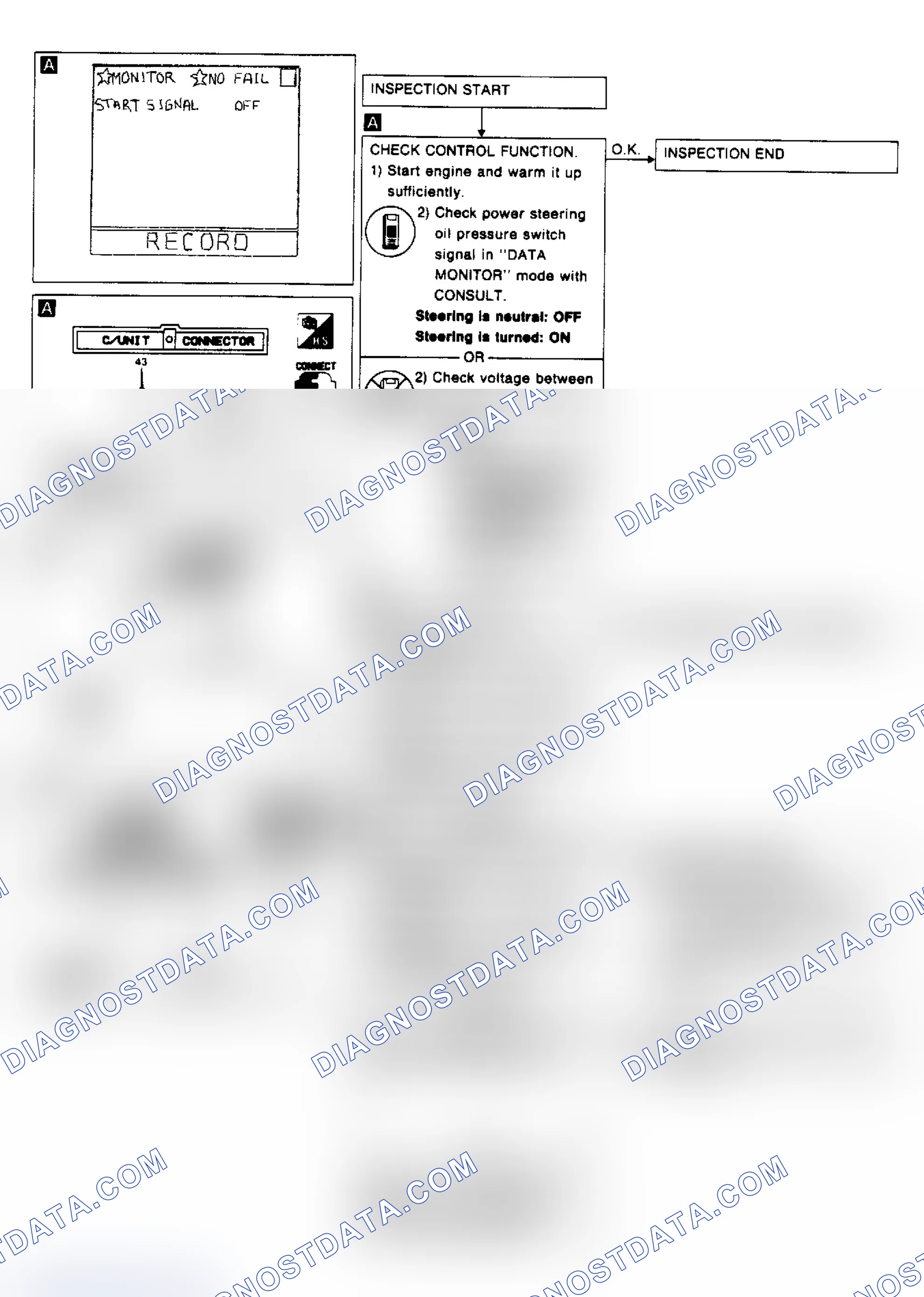 Scheme 51: POWER STEERING OIL PRESSURE SWITCH CHART