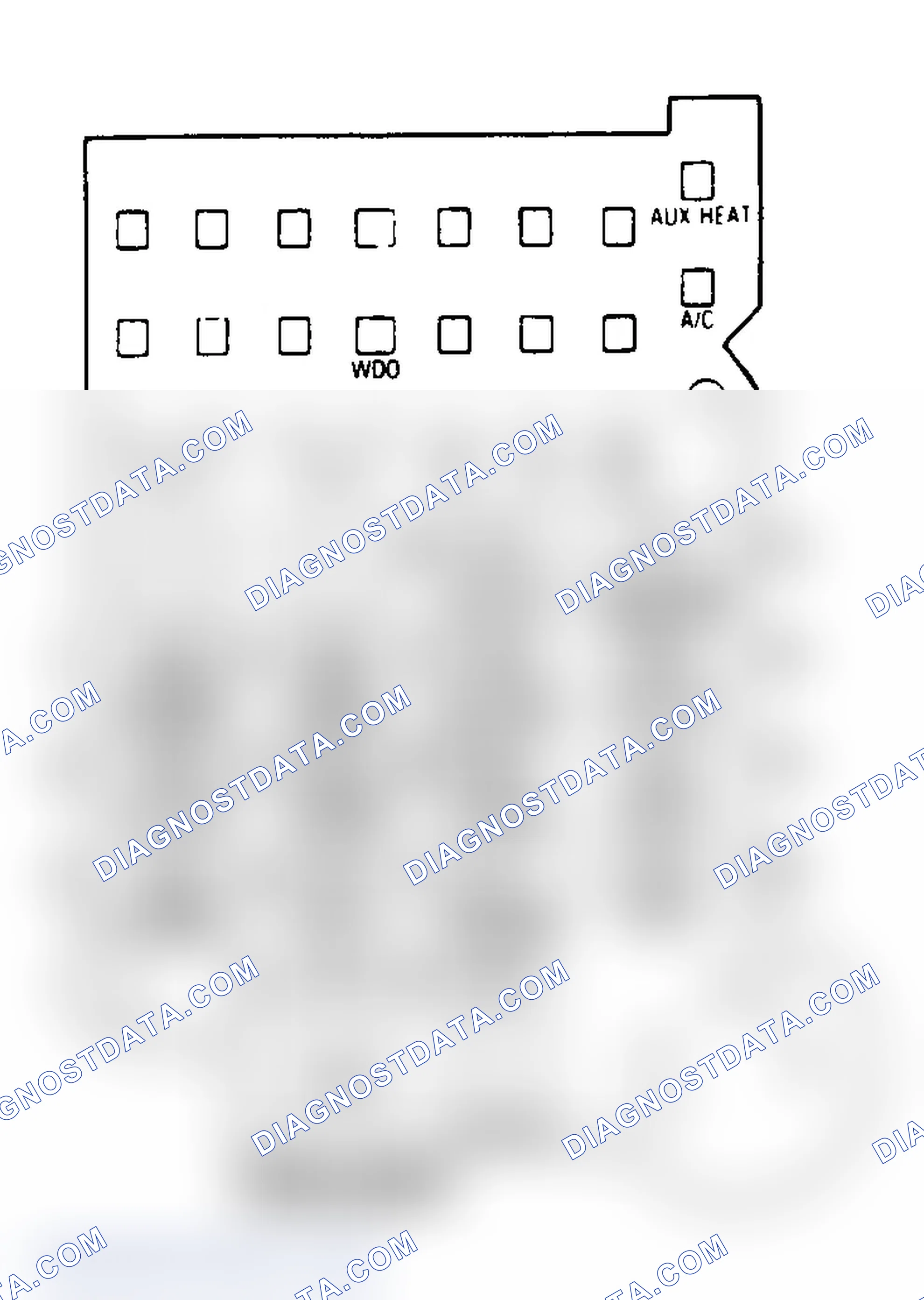 Scheme 26: FUSE PANEL IDENTIFICATION (1988-92 "G" SERIES VAN)