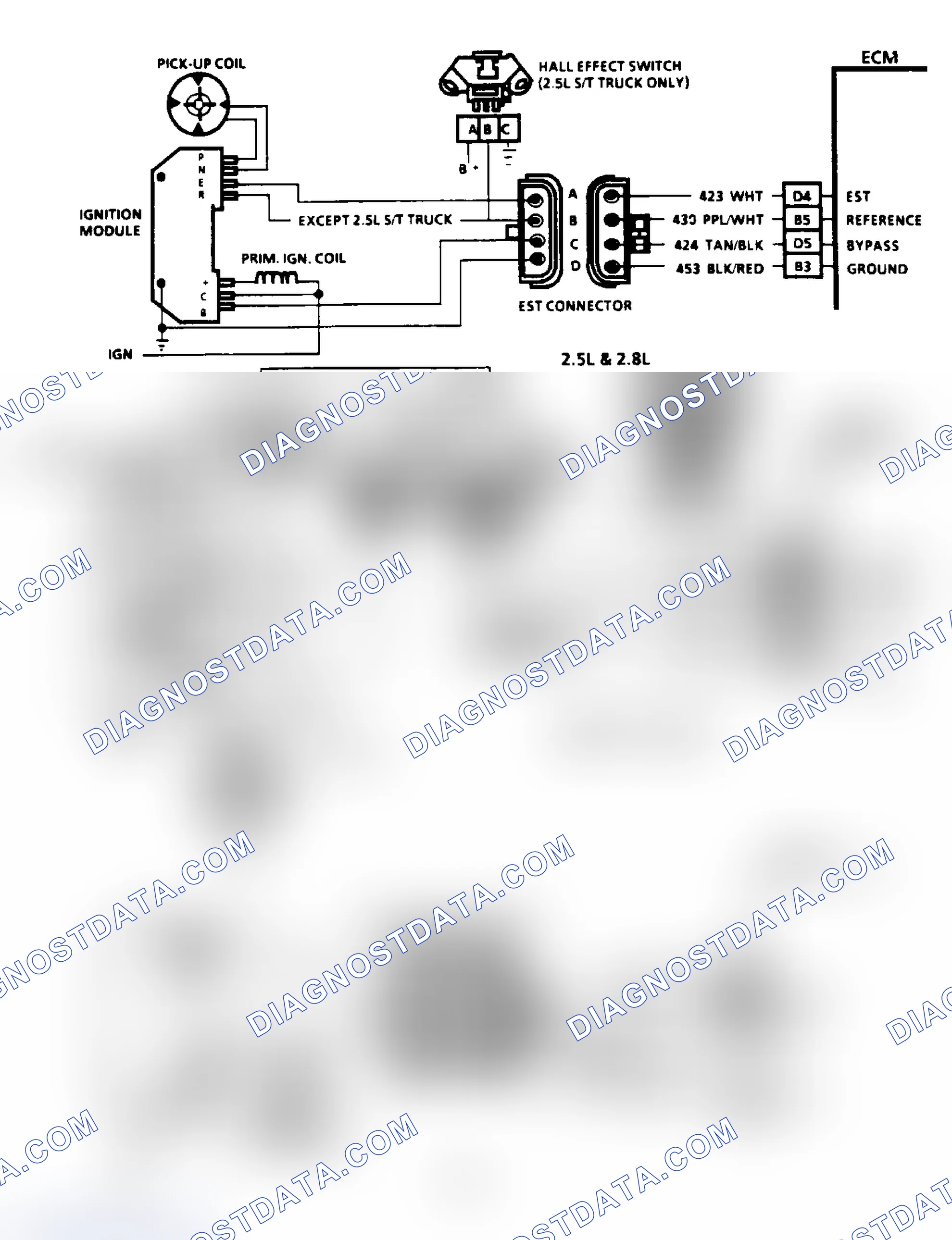 Scheme 71: Code 42: EST With HEI Ignition Circuit Diagram