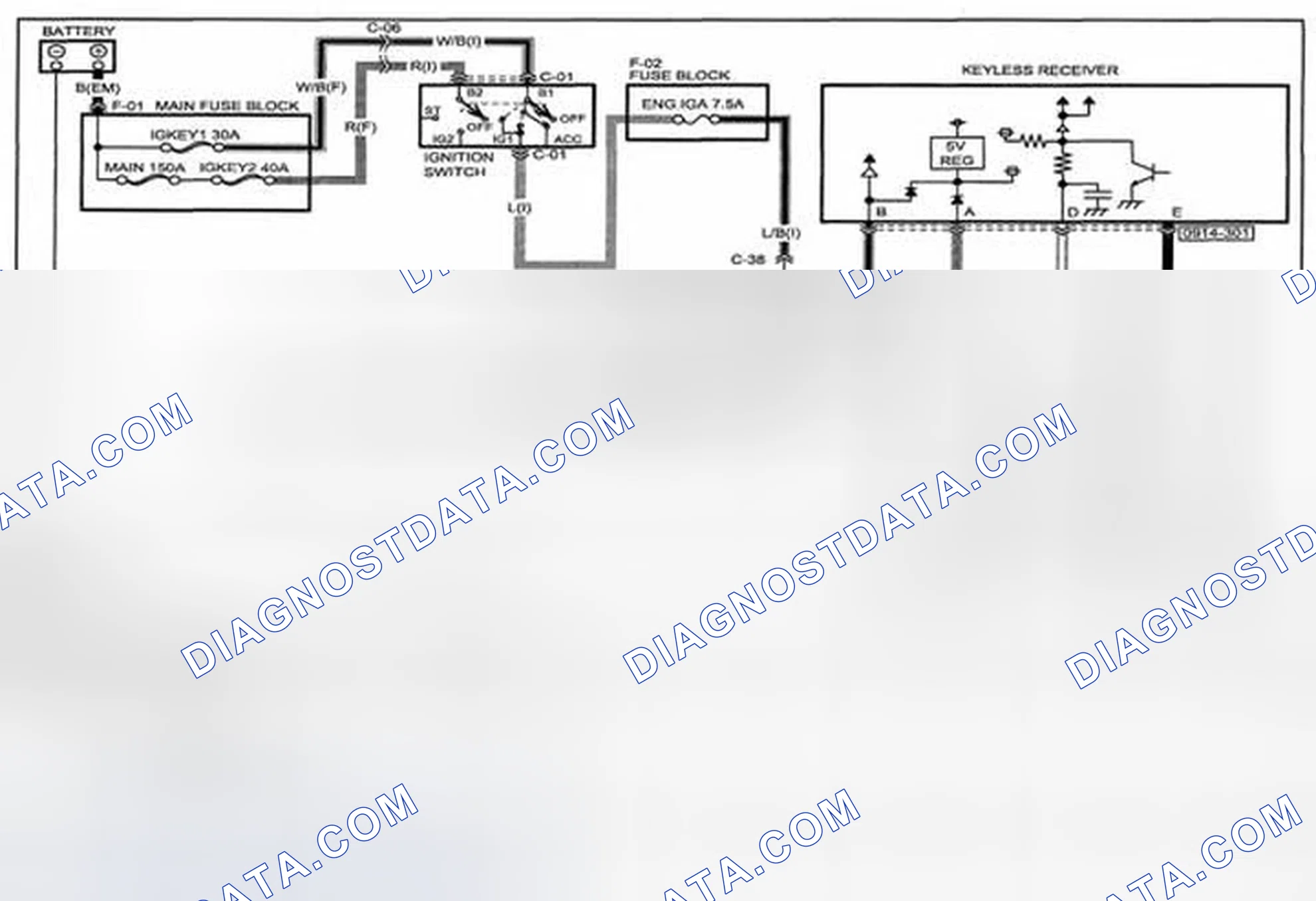Scheme 222: Keyless Entry System (Without Advanced Keyless Entry And Start System) Wiring Diagram - 0914-3 (1 Of 2)