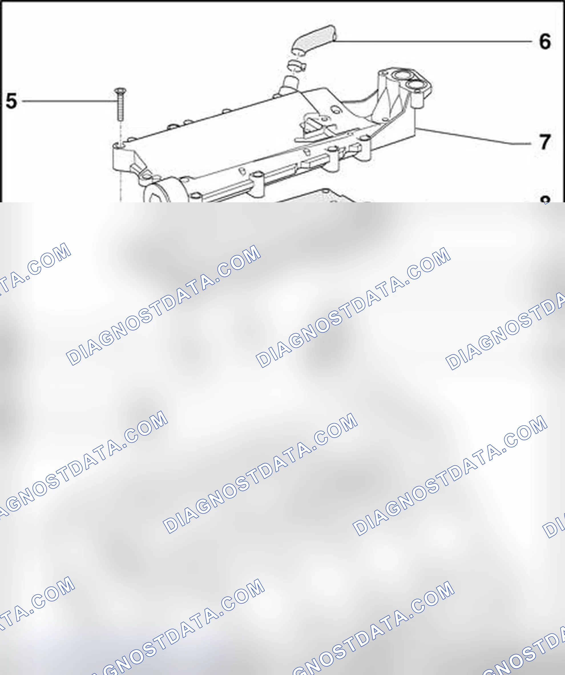 Scheme 439: Oil check valves and spray nozzle valve - component overview