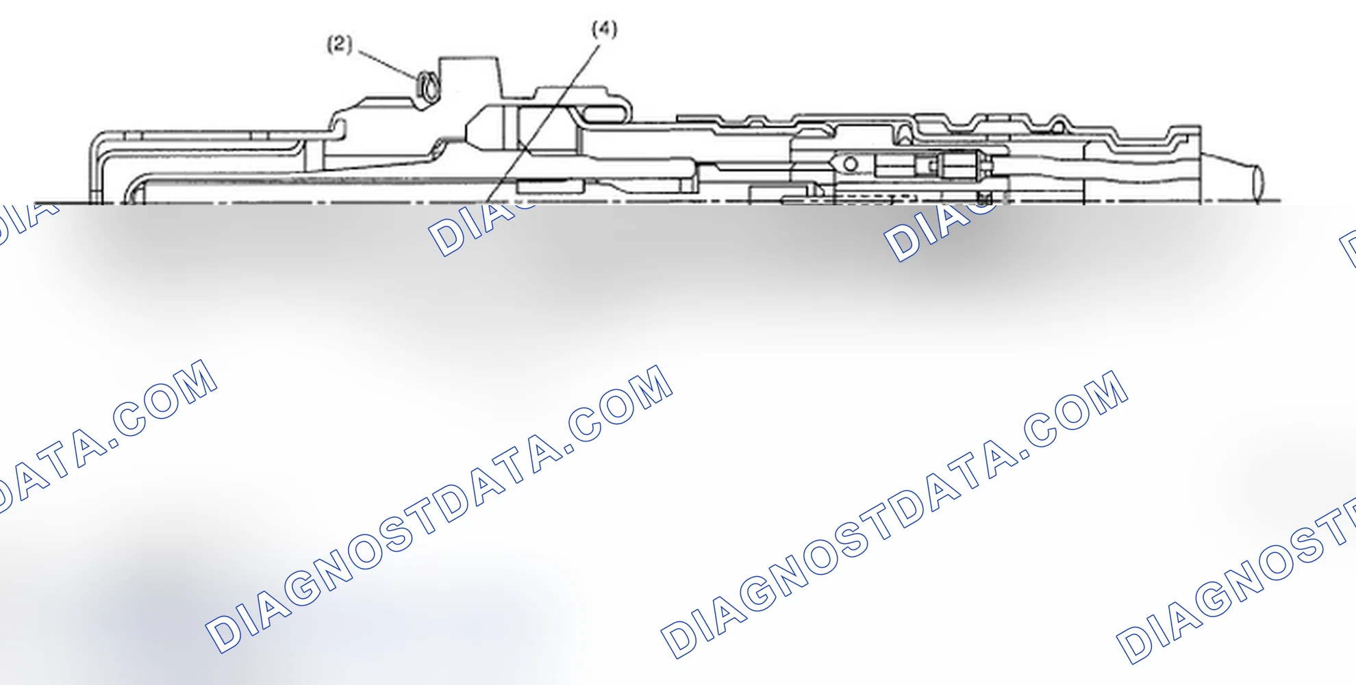 Scheme 215: Section View Of Front Oxygen (A/F) Sensor Heater