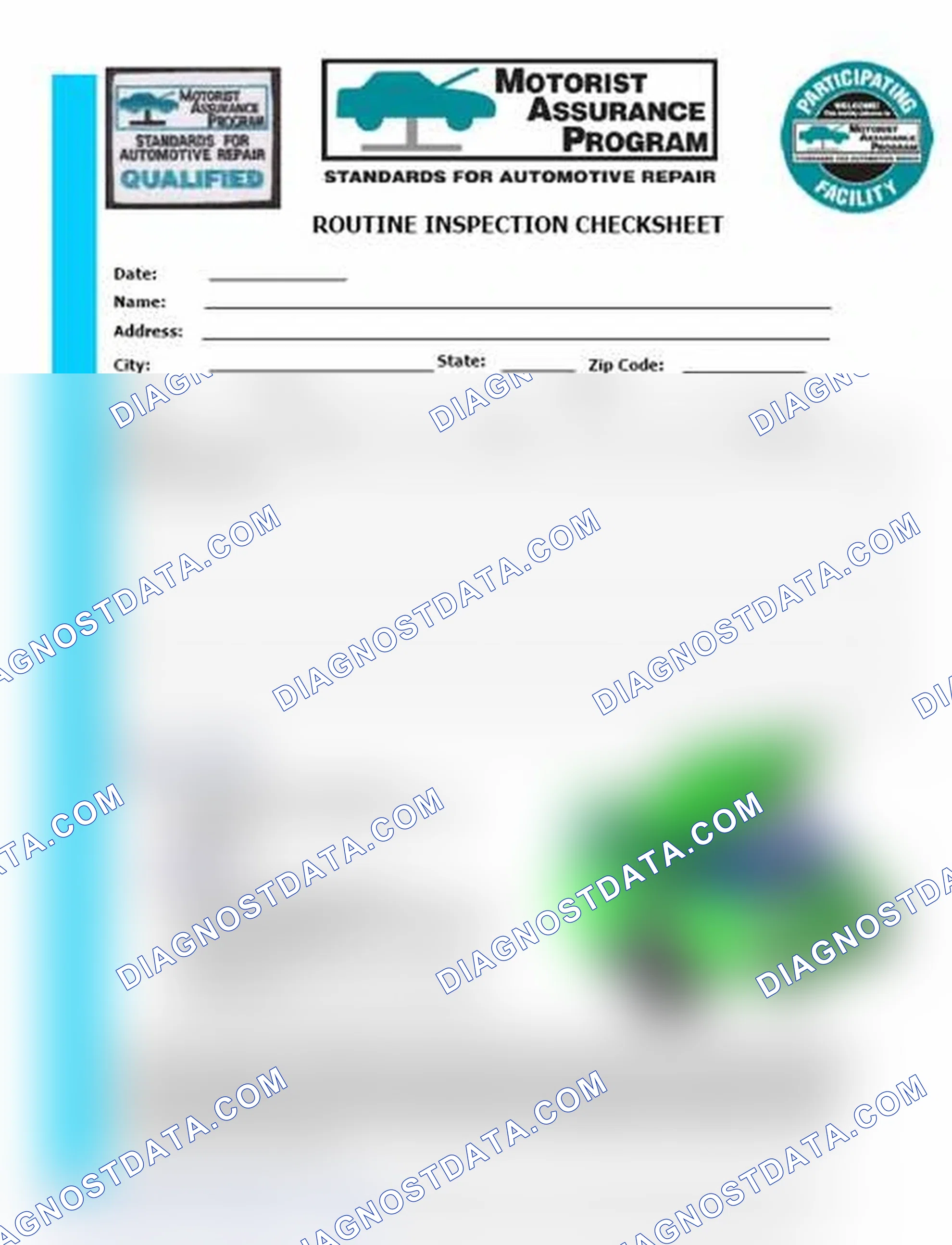 Scheme 26: Routine Inspection Checksheet (1 Of 2)
