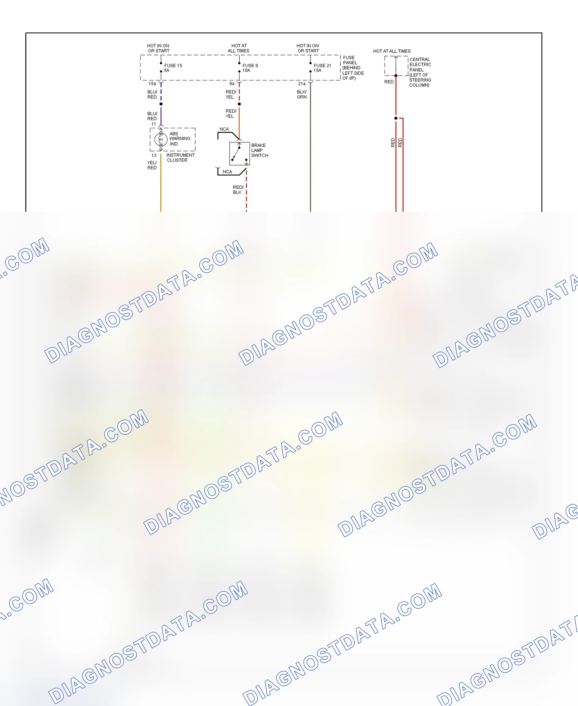 Scheme 8: ABS Wiring Diagram (1995 A6 - Without Differential Locks)