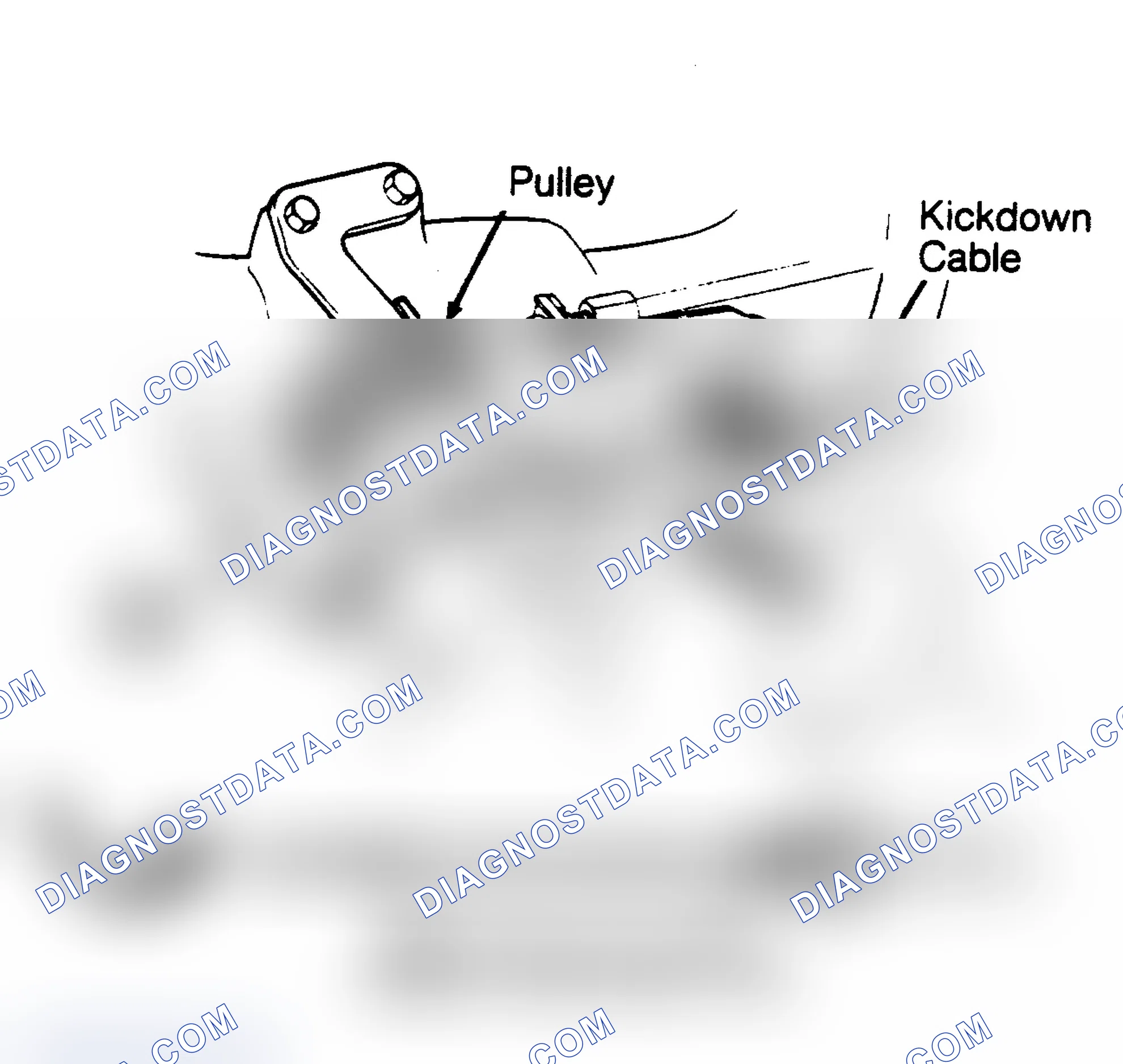 Scheme 28: ADJUSTING KICKDOWN CABLE (AUTOMATIC TRANSMISSION)
