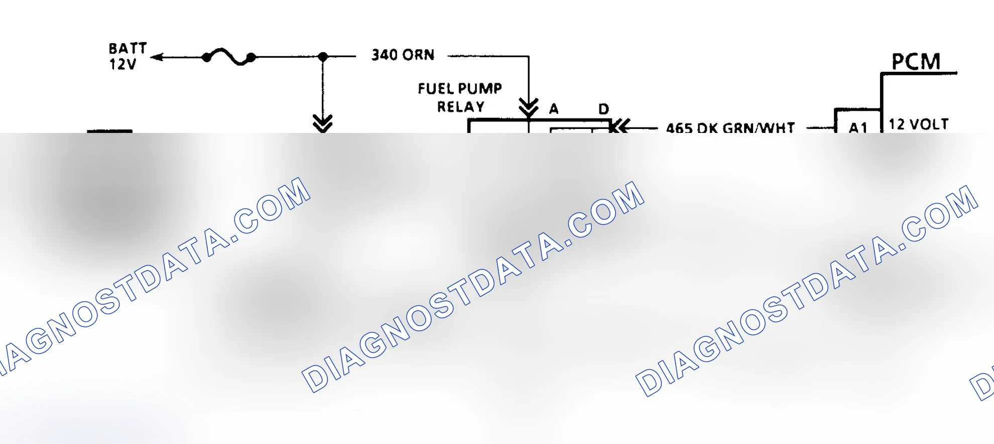 Scheme 88: Code 54 Schematic (G Series W/4L80-E Trans.) Fuel Pump Circuit